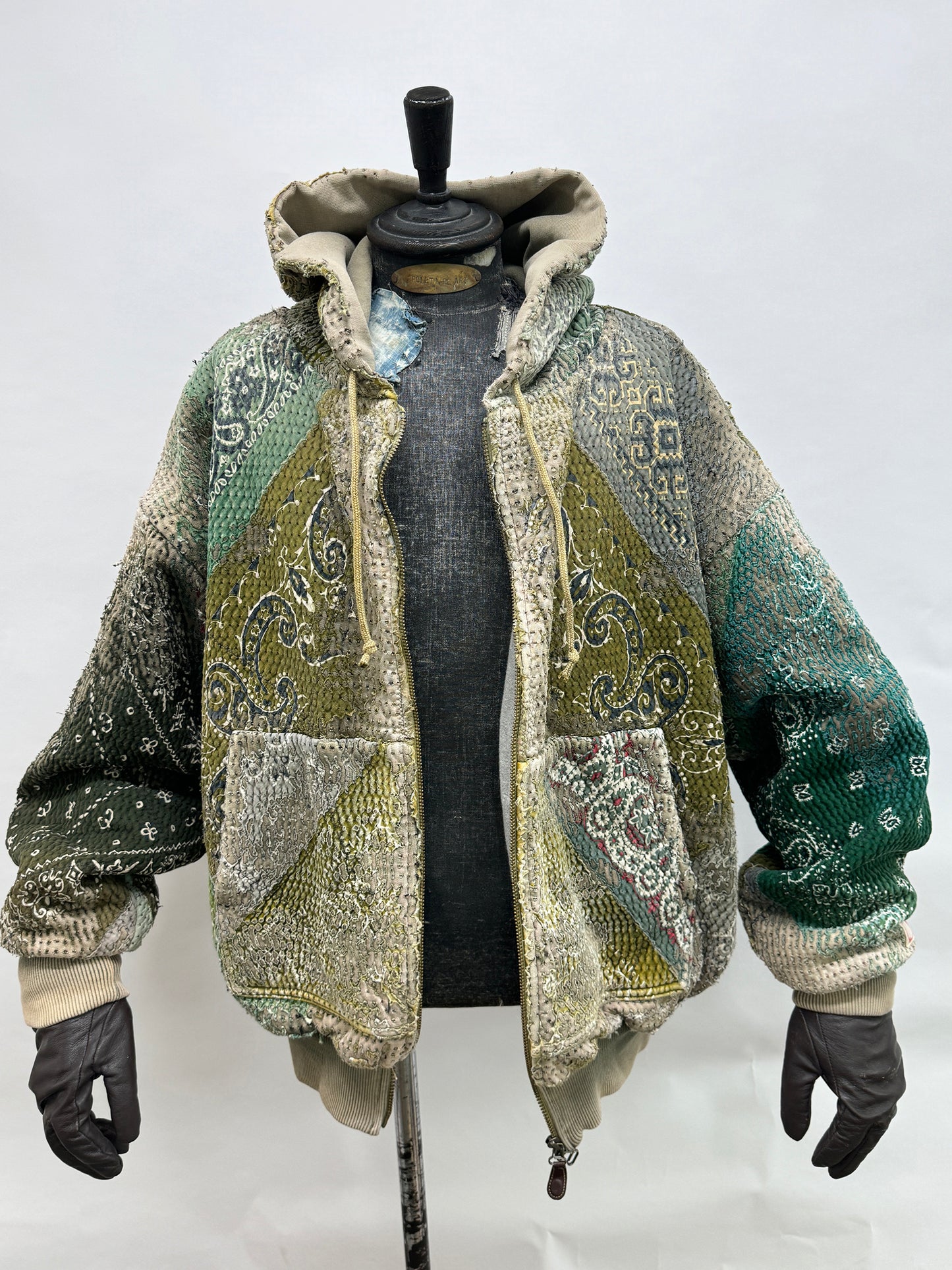 UROBOROS ZIP HOODIE / KHAKI