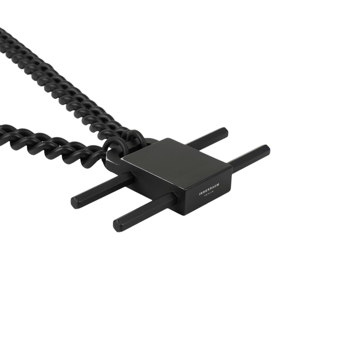 Object N10_ALLEN NECK CHAIN / BLACK MATT_BLACK