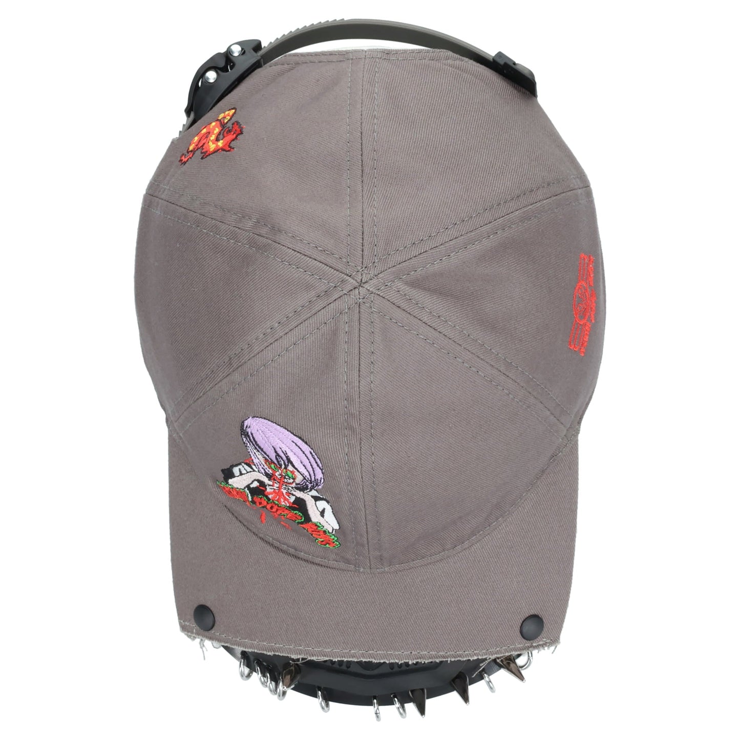 C52 CROPPED BASEBALL CAP / GREY