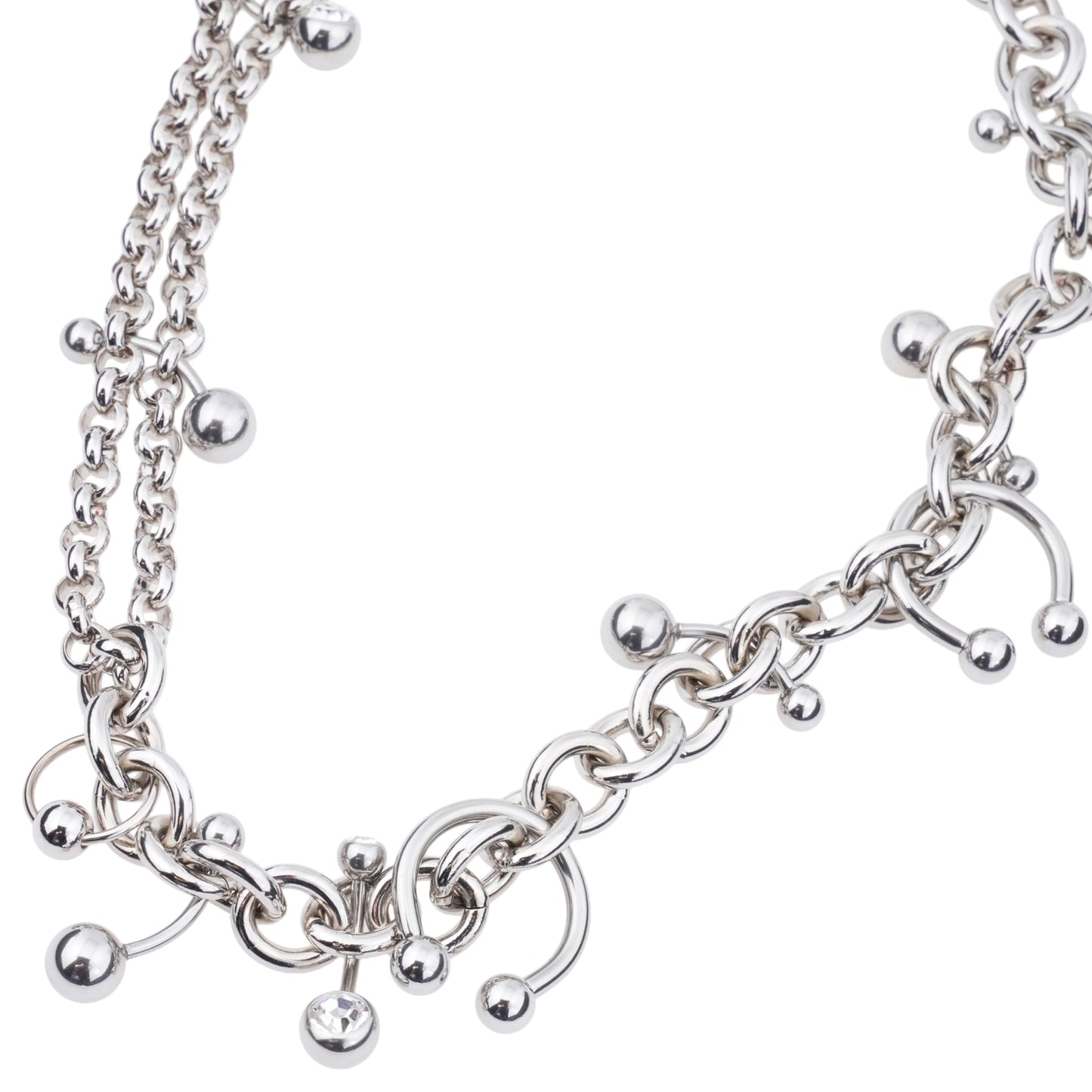 HOLLY NECKLACE / PALLADIUM