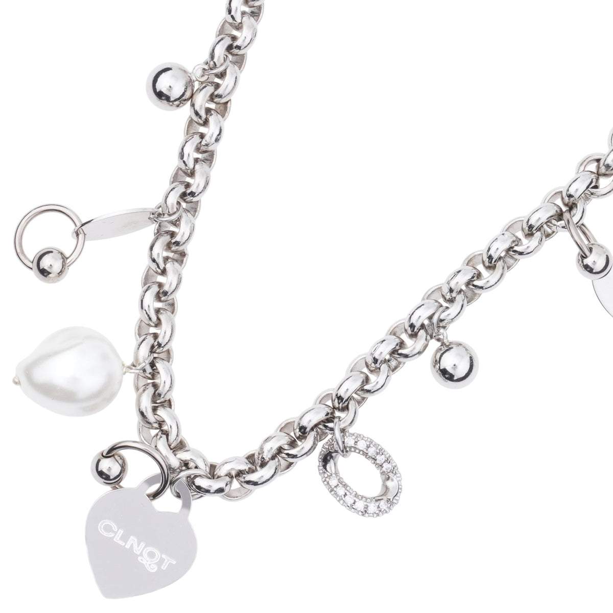 AGYNESS NECKLACE / PALLADIUM
