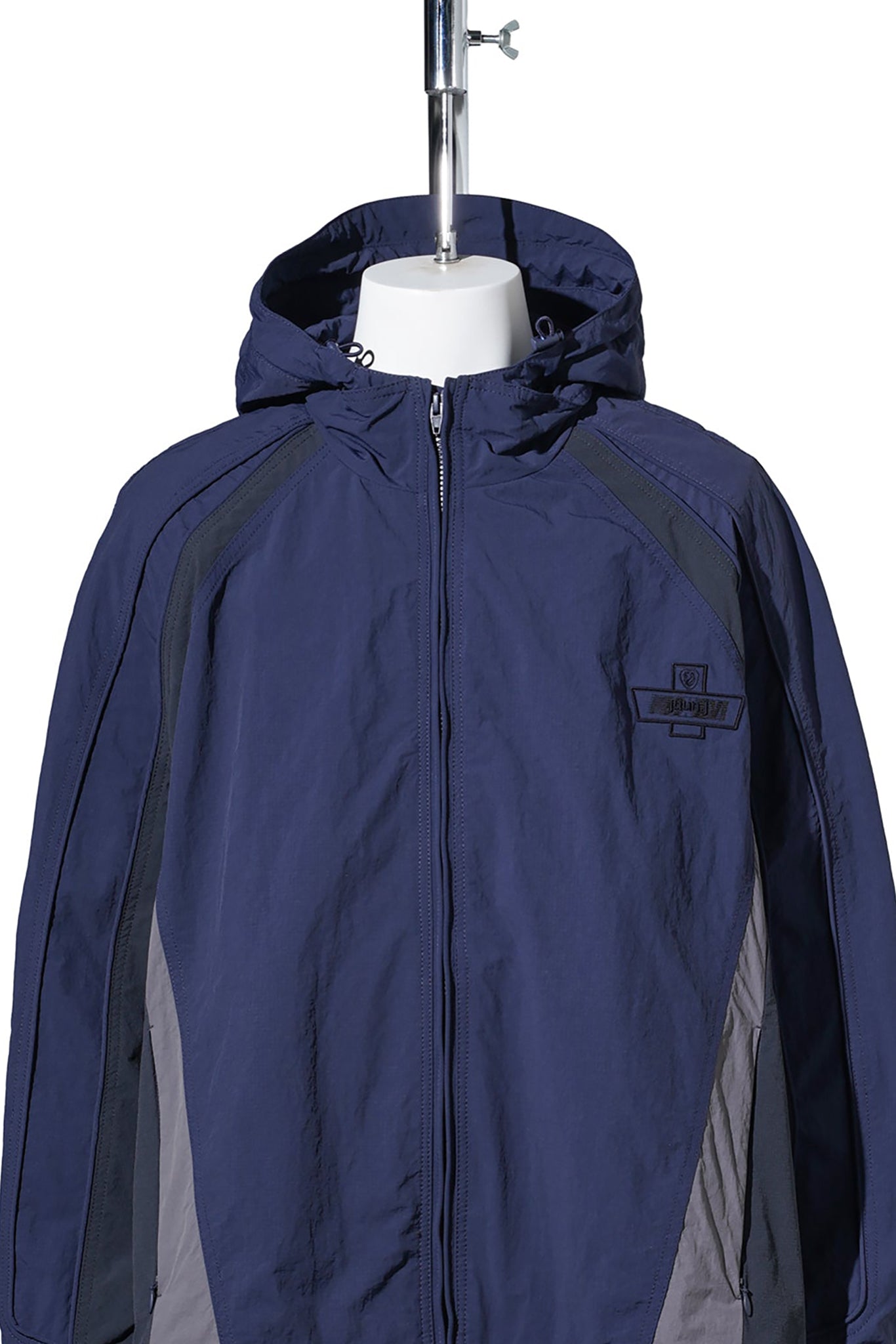 COLOR BLOCK TRACK JUMPER / NAVY