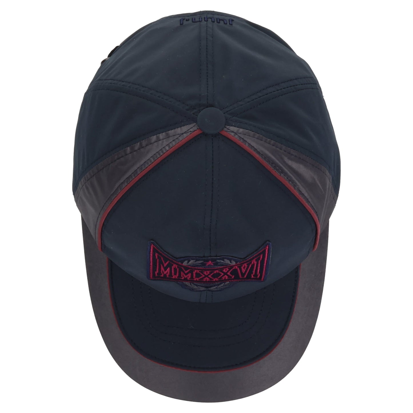 COLOR BLOCKED BALL CAP / NAVY