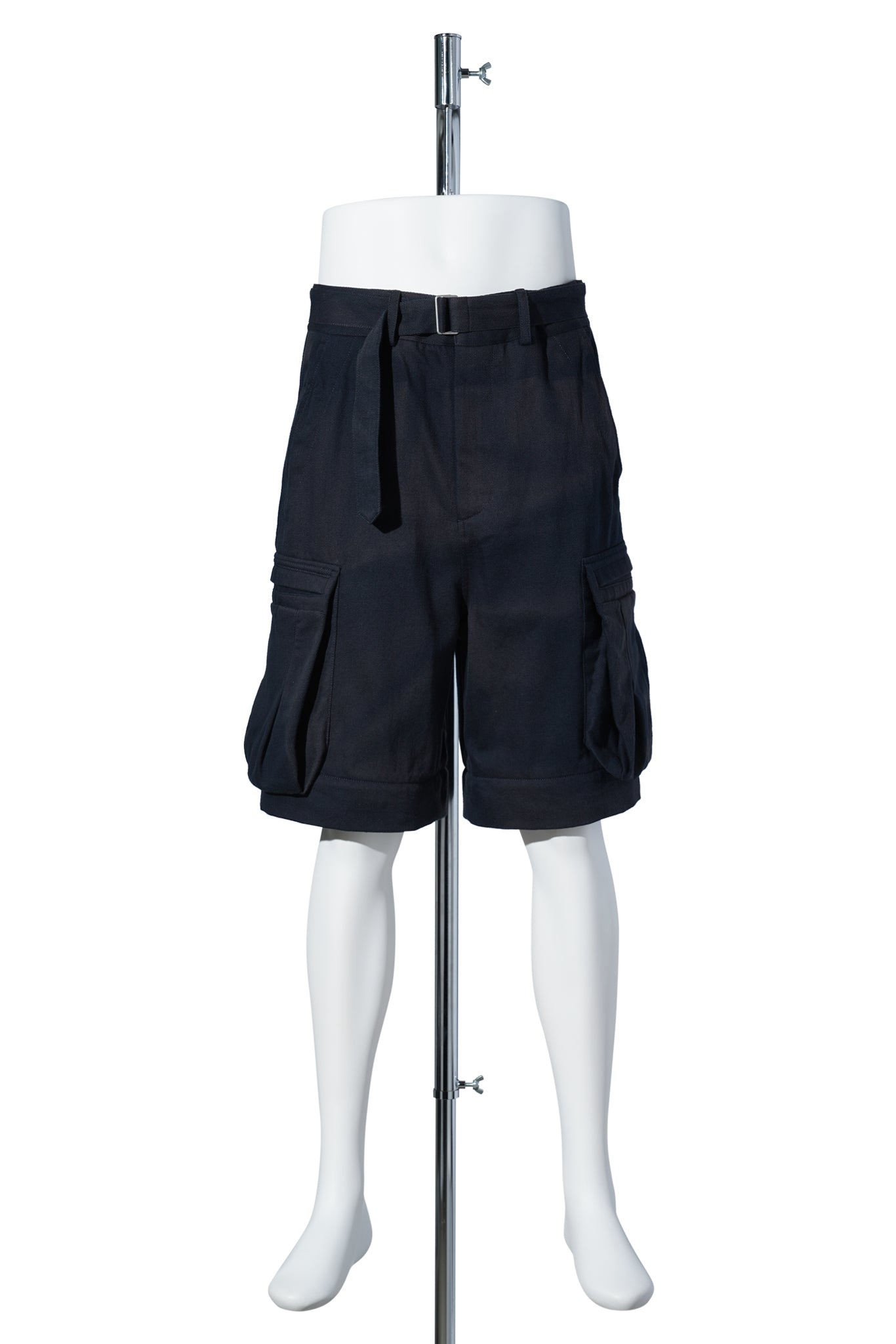 SUN-BLEACHED DETACHABLE WIDE TROUSERS / NAVY