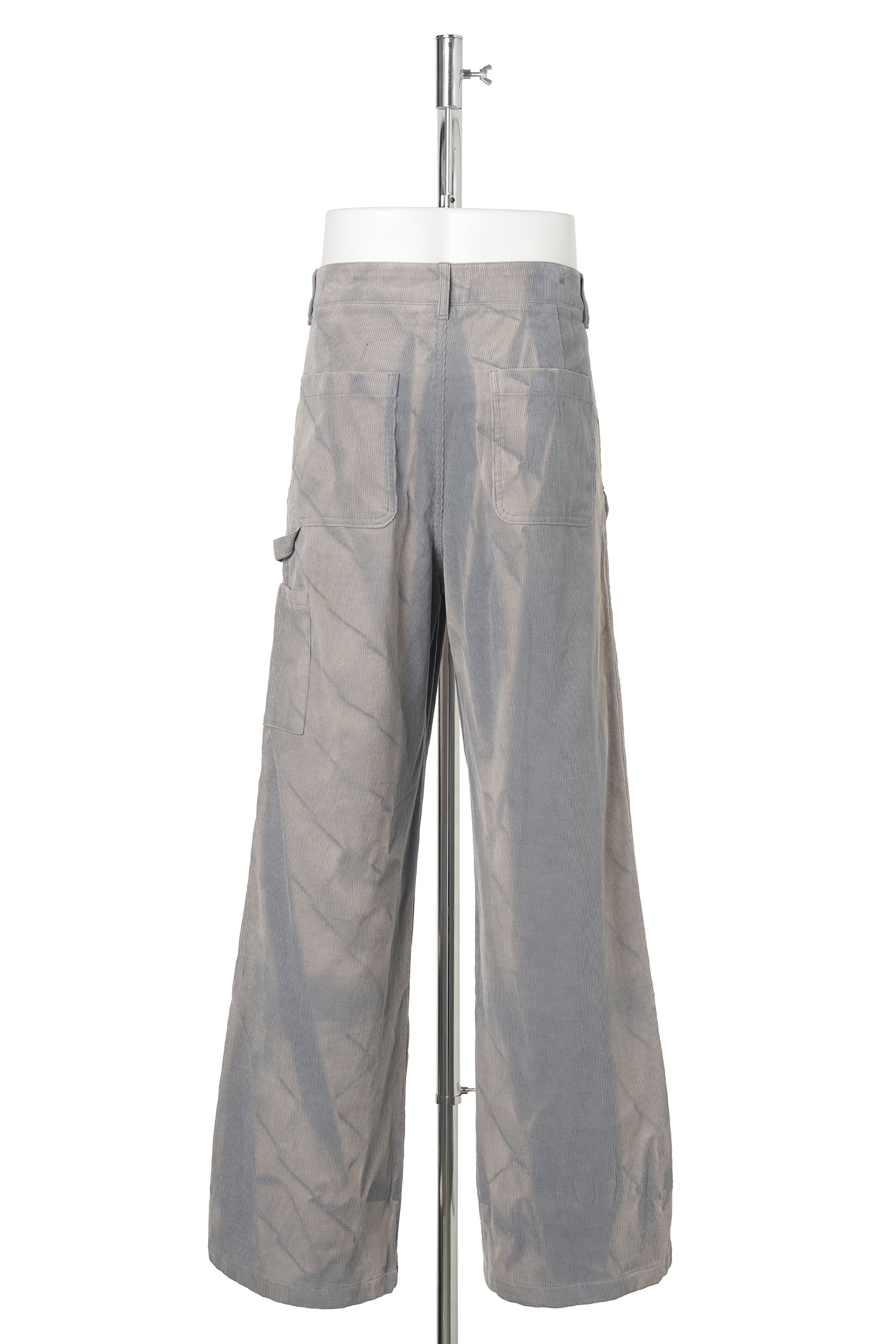 SUN-BLEACHED DOUBLE-KNEE TROUSERS / GREY