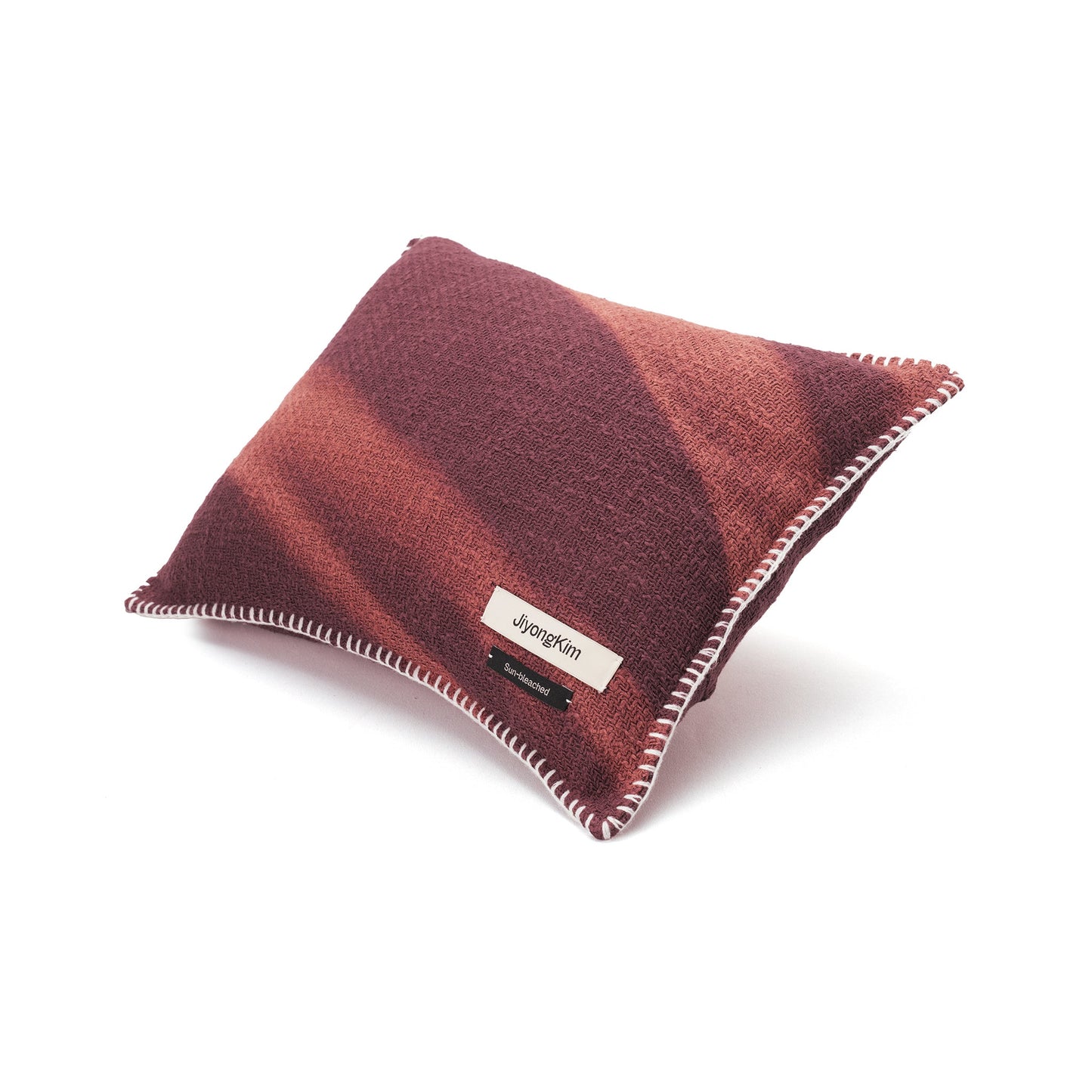 SUN-BLEACHED CUSHION / BURGUNDY