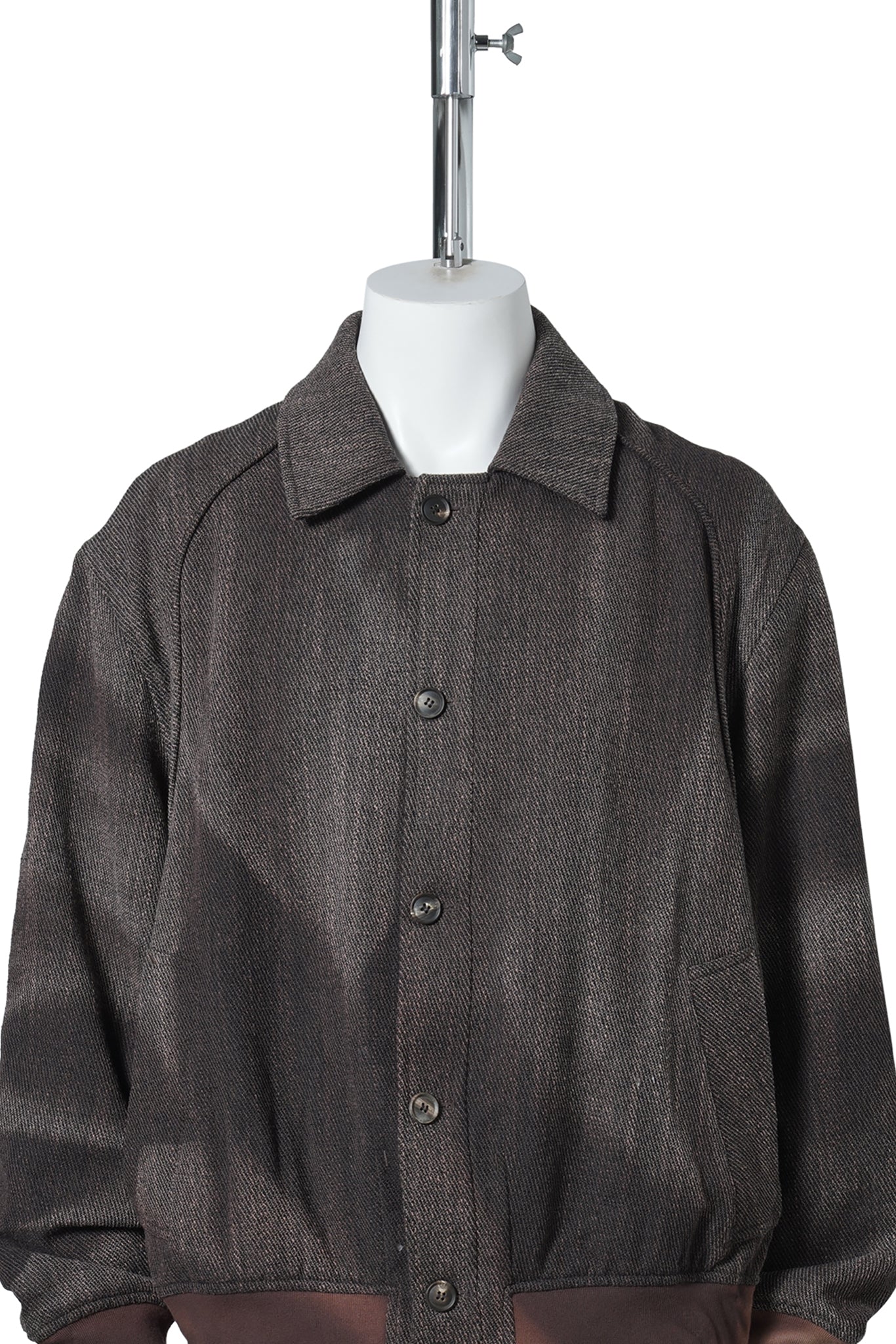 SUN-BLEACHED RIBBED BLOUSON / BROWN