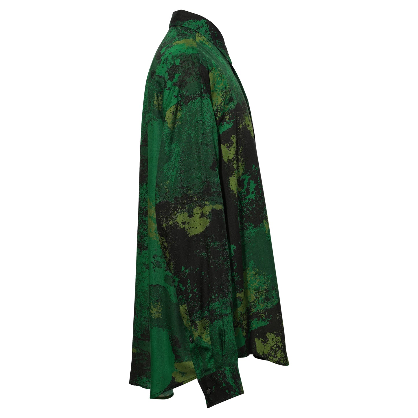 ALL OVER PRINT OVERSIZED SHIRT / GREEN