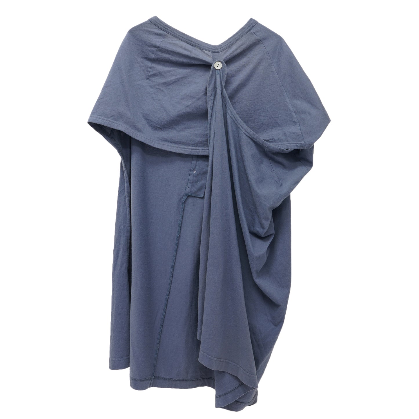 5 BUTTON T-SHIRT DRESS / BLUE