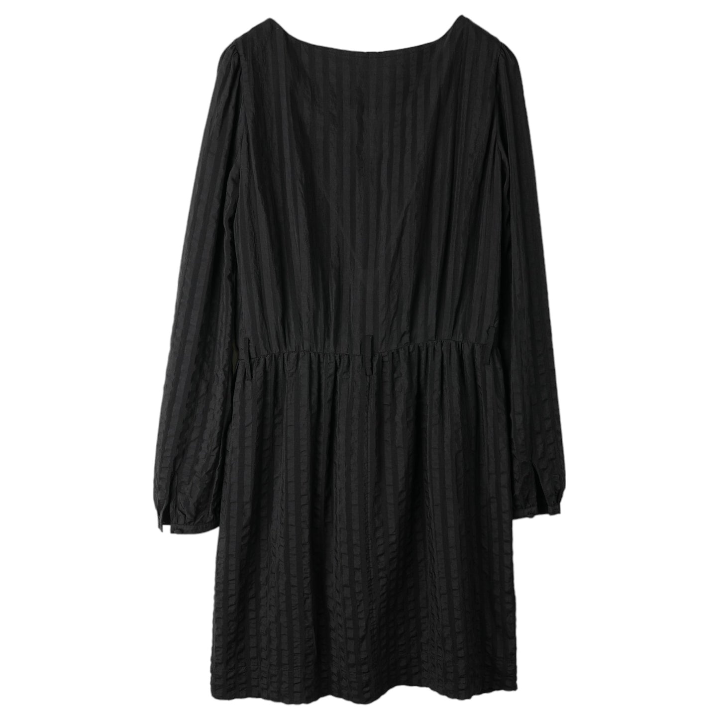 SEERSUCKER DRESS / BLACK