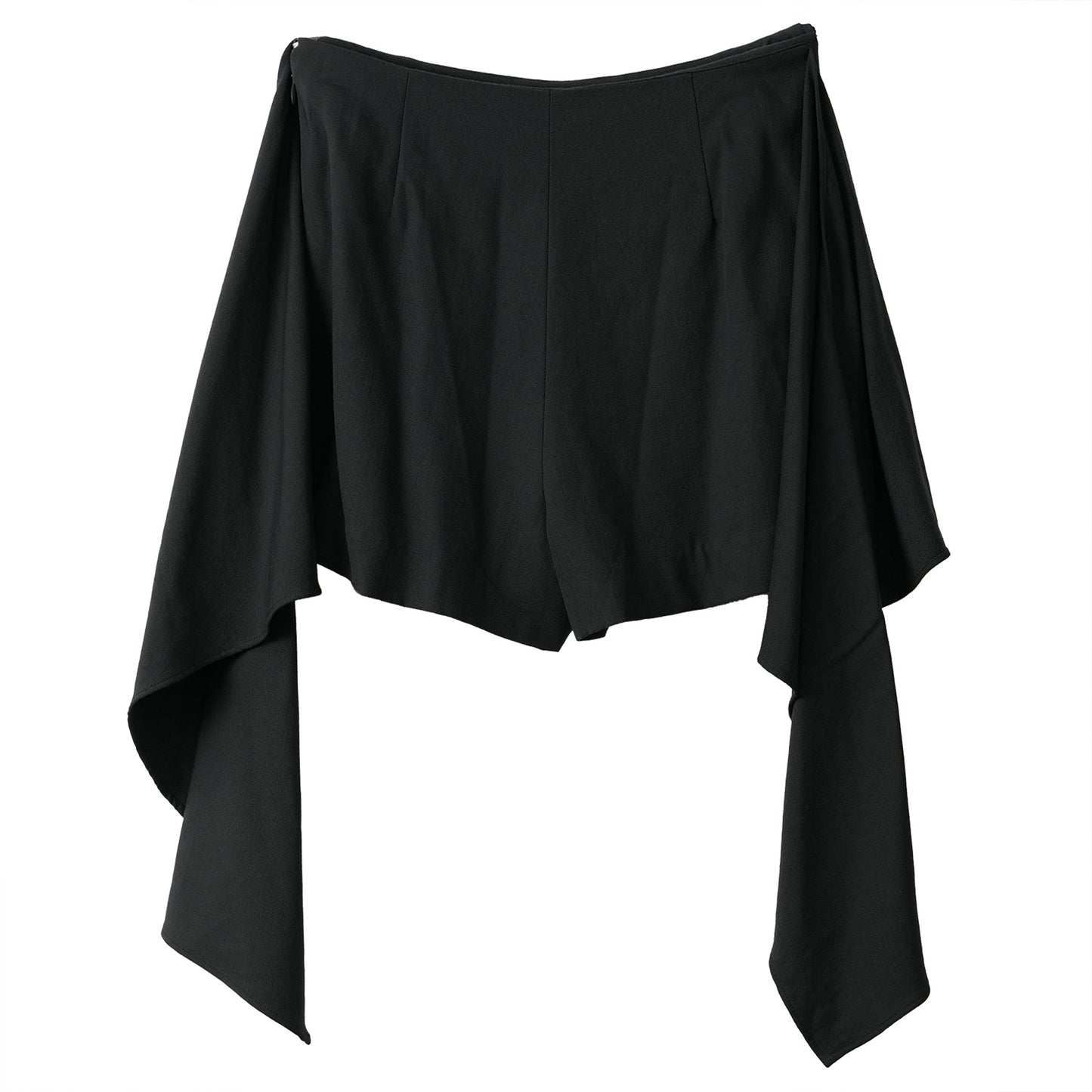 DRAPING MINI SHORTS / BLACK