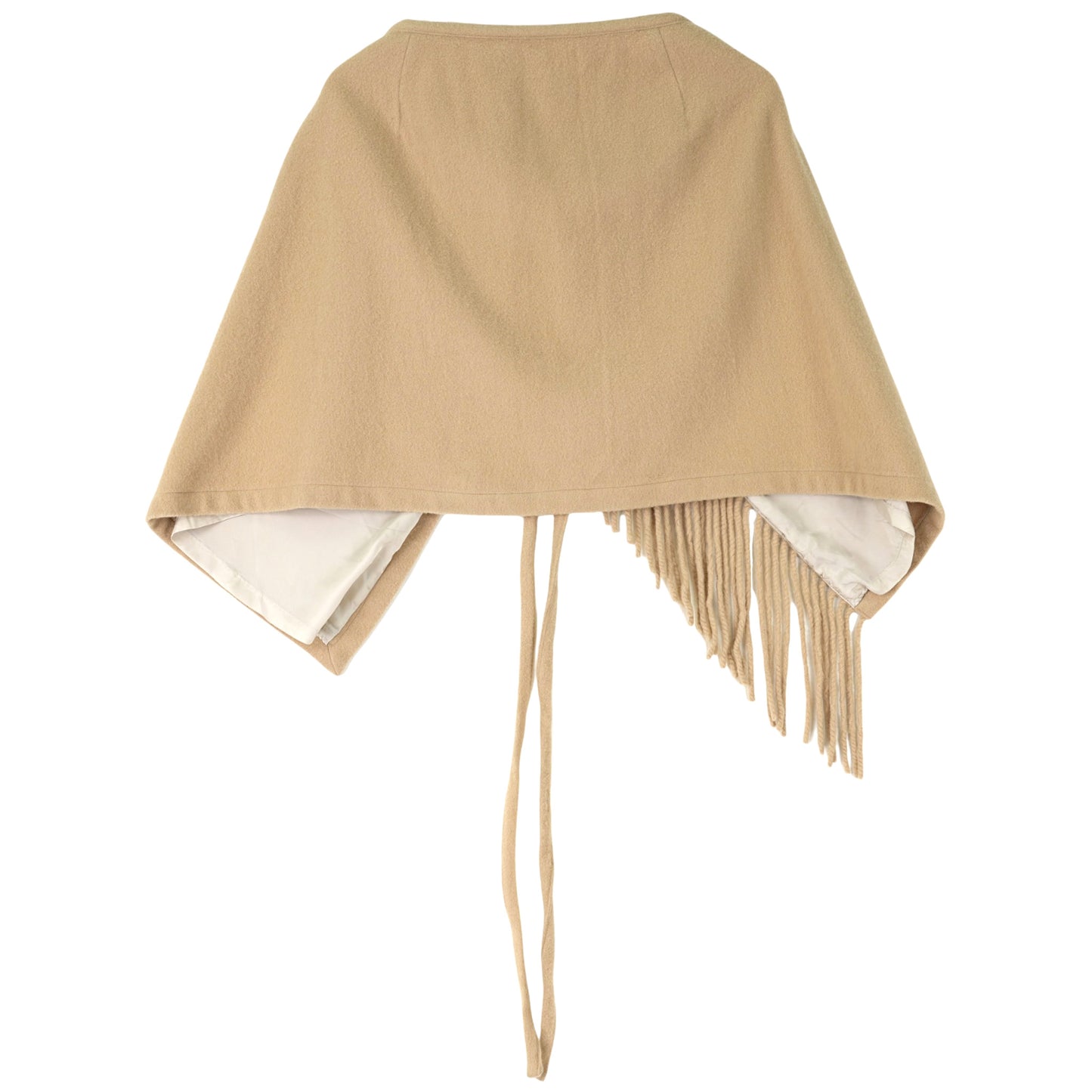 WOOL WRAP SKIRT / CAMEL