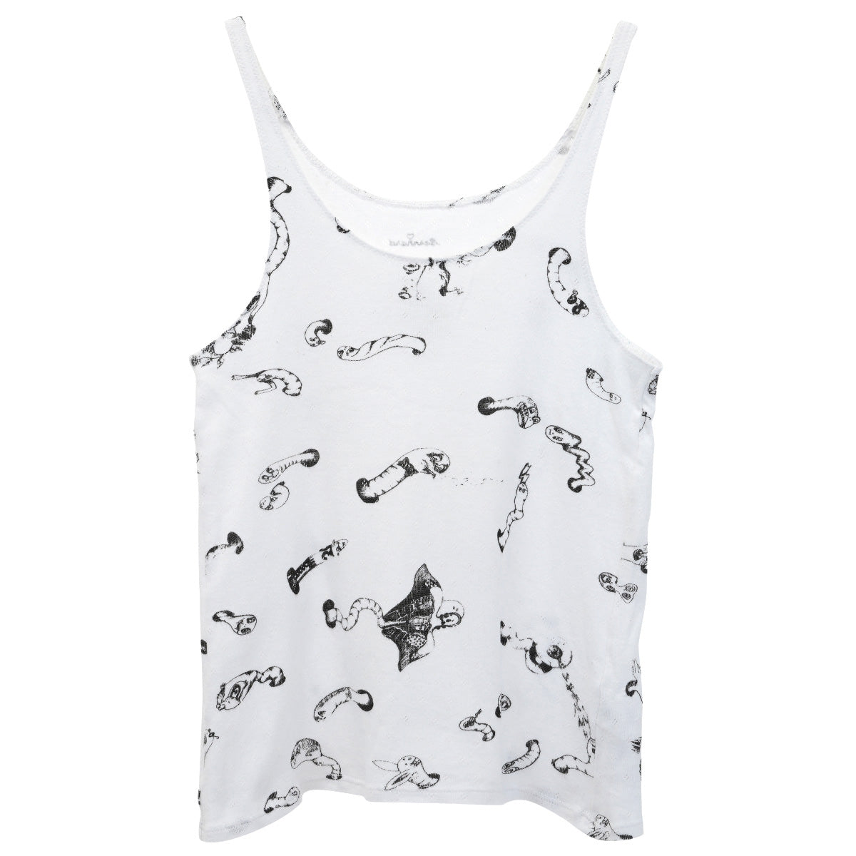 WORM PRINT CAMISOLE / WHITE