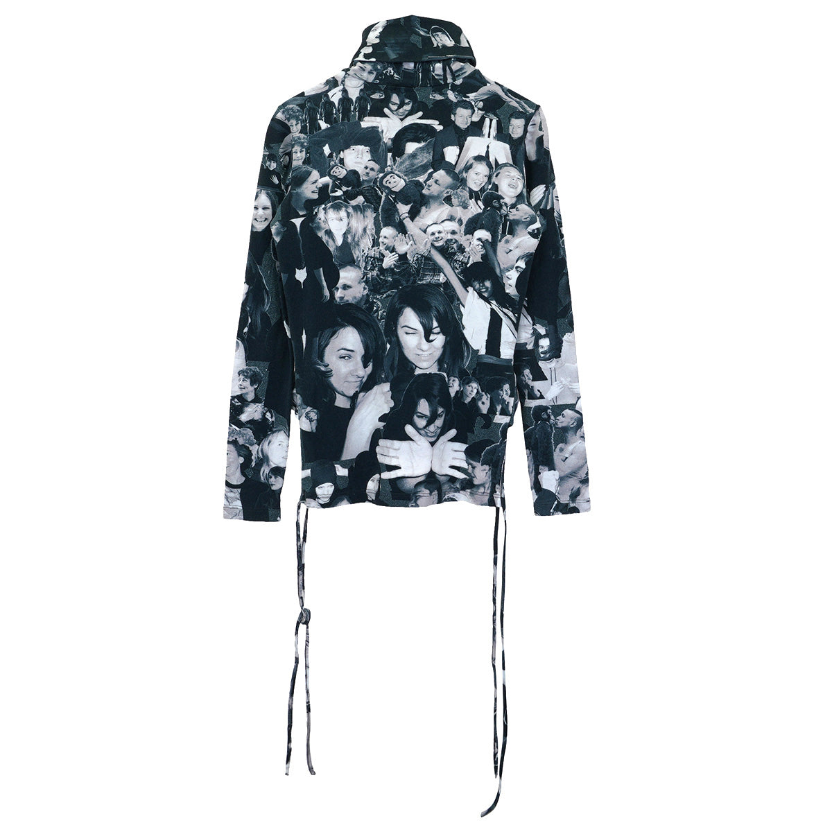 PHOTO PRINT TURTLE NECK TOP / MULTI