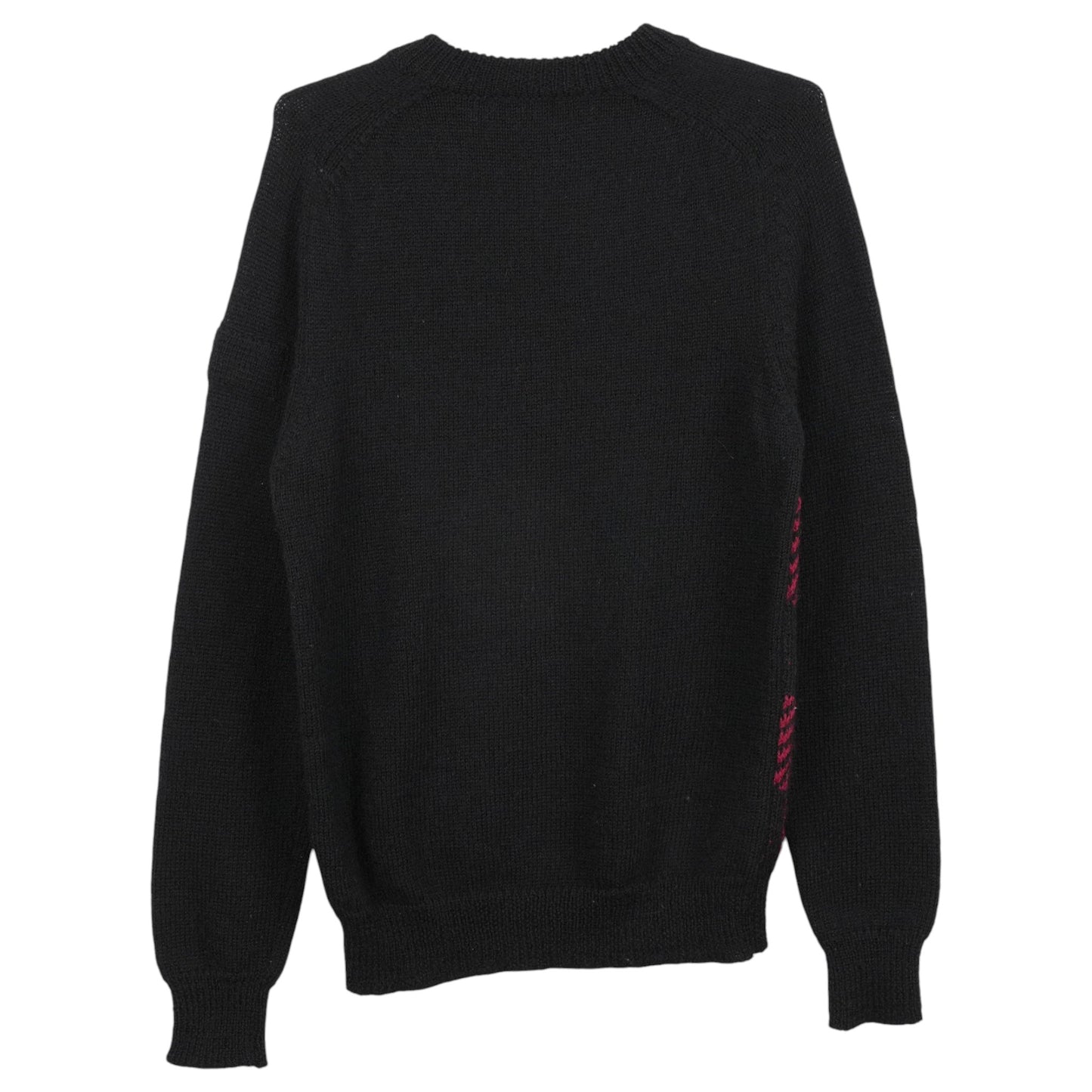 CHECK SWEATER / BLACK&RED