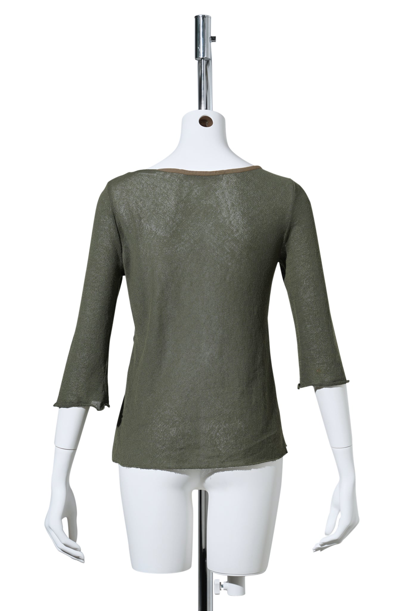 3/4 SLEEVE CARDIGAN / KHAKI