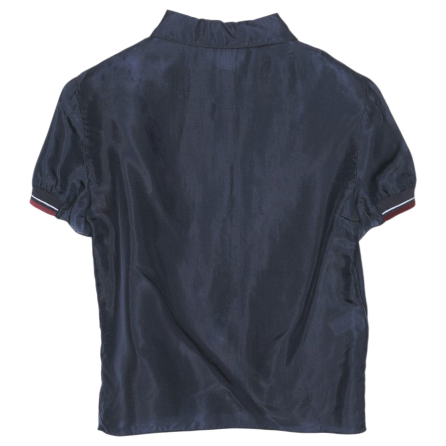 CROPPED POLO TOP / NAVY