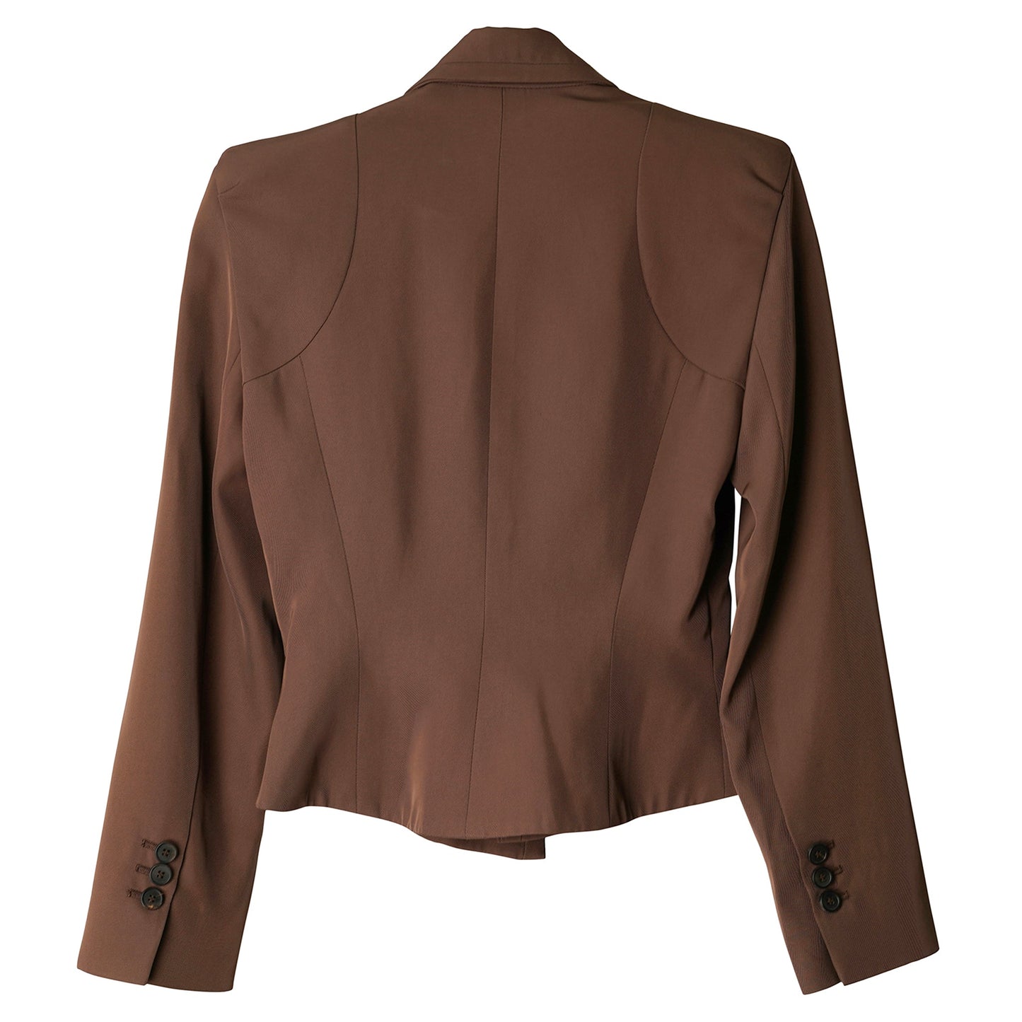 CROPPED JACKET / BROWN
