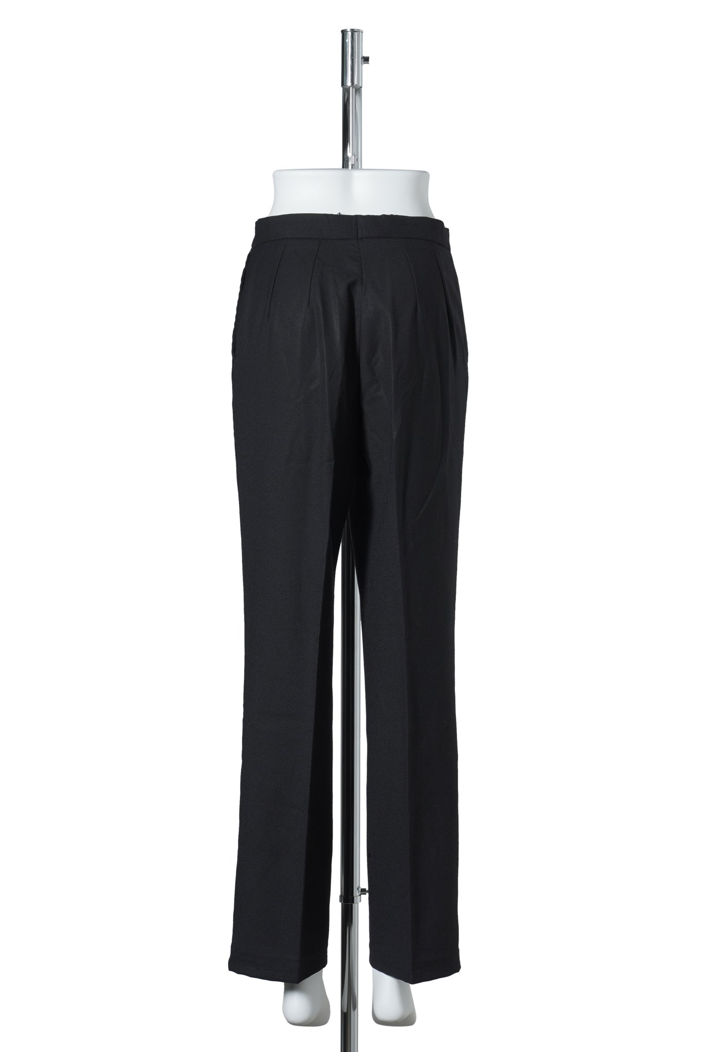 CENTER-PRESSED PANTS / BLACK