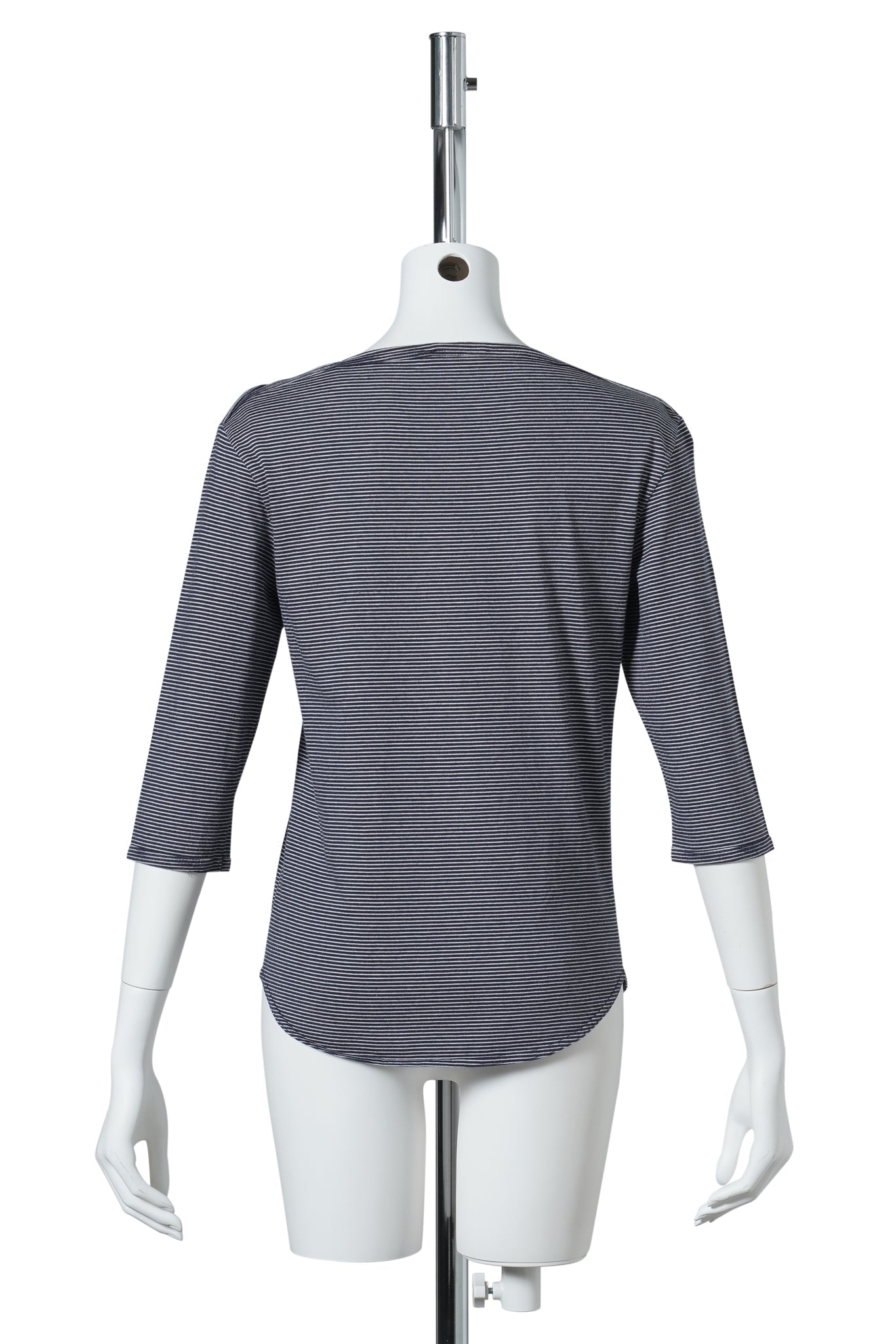 HALF SLEEVE STRIPE T-SHIRT / NAVY&WHITE