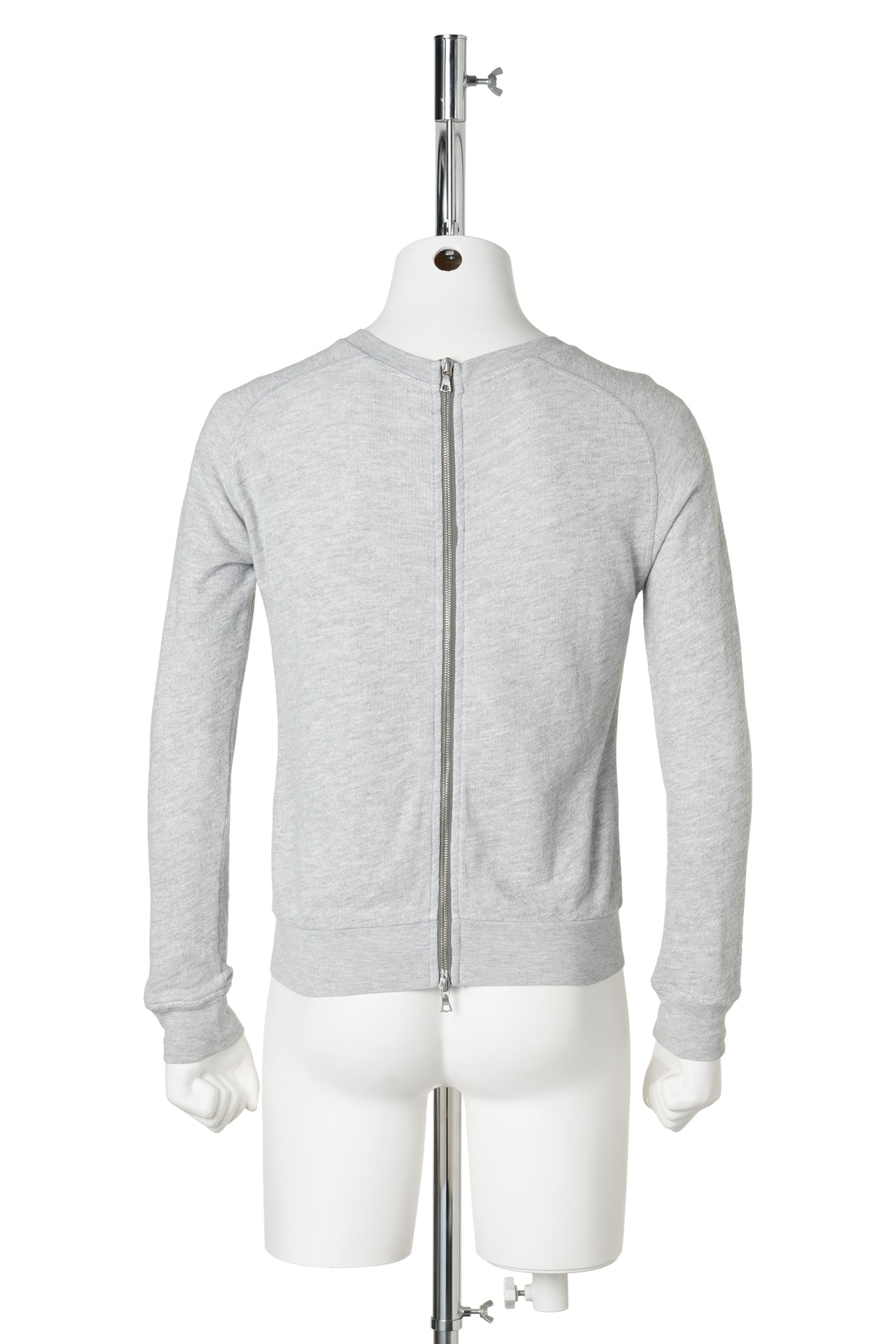 BACK ZIPUP SWEATSHIRT / GREY