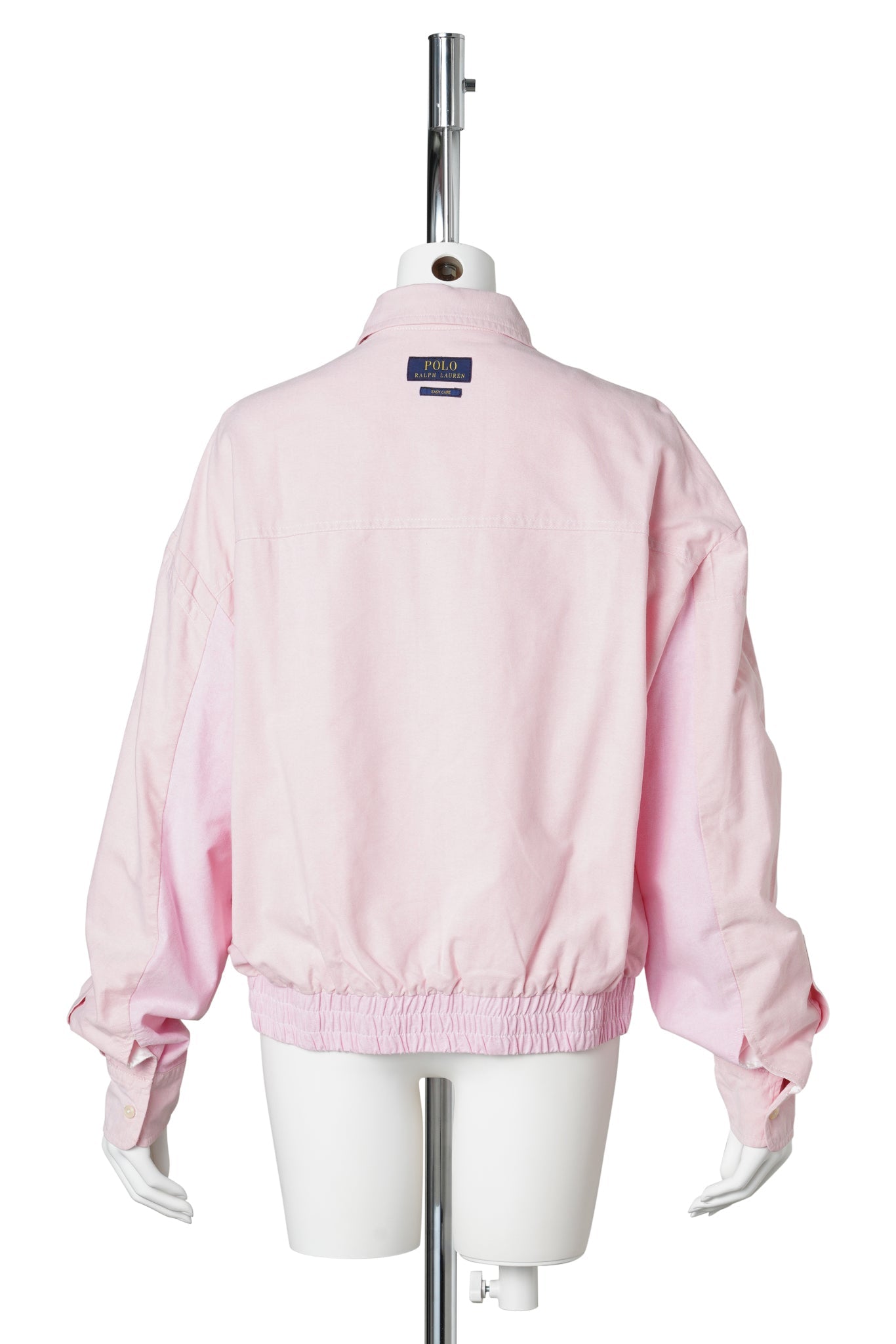 LACE-TRIMMED HARRINGTON JACKET / PINK/PURPLE