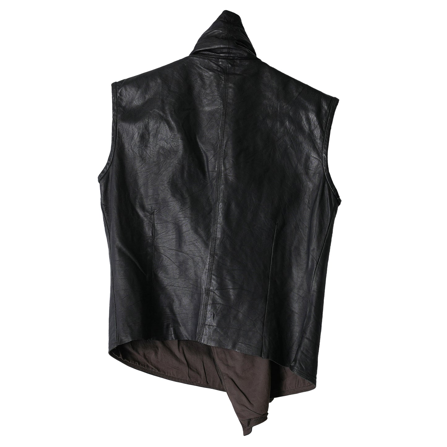 LEATHER VEST / BLACK