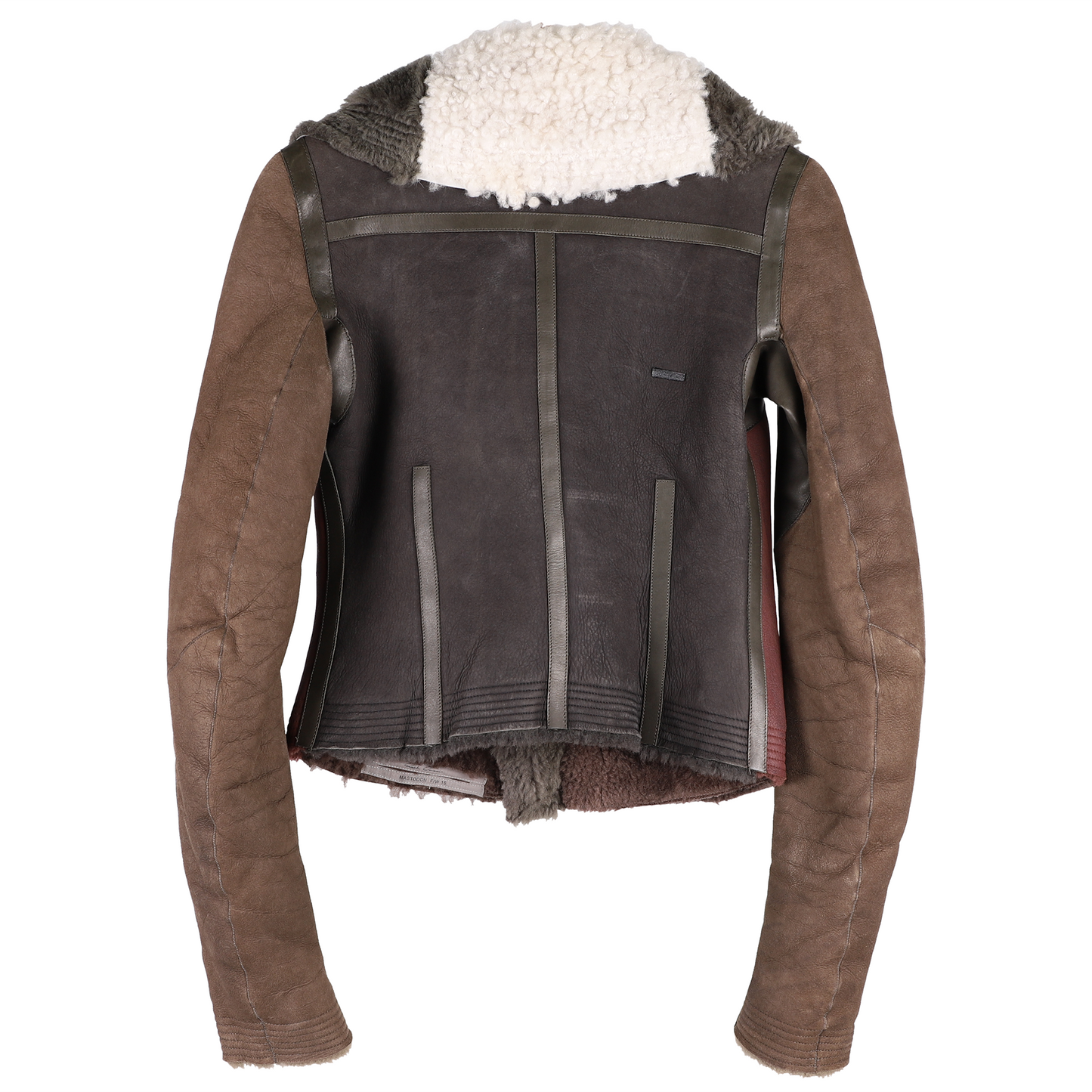 MULTI PANEL LEATHER JACKET / MULTI