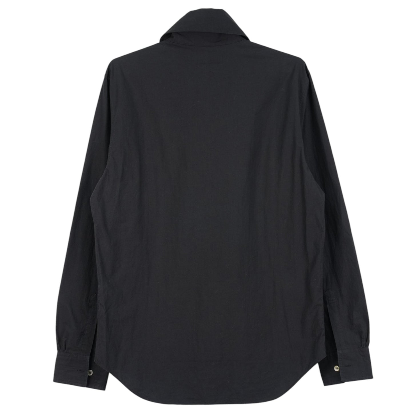 MULTI BUTTON SHIRT TOP / BLACK
