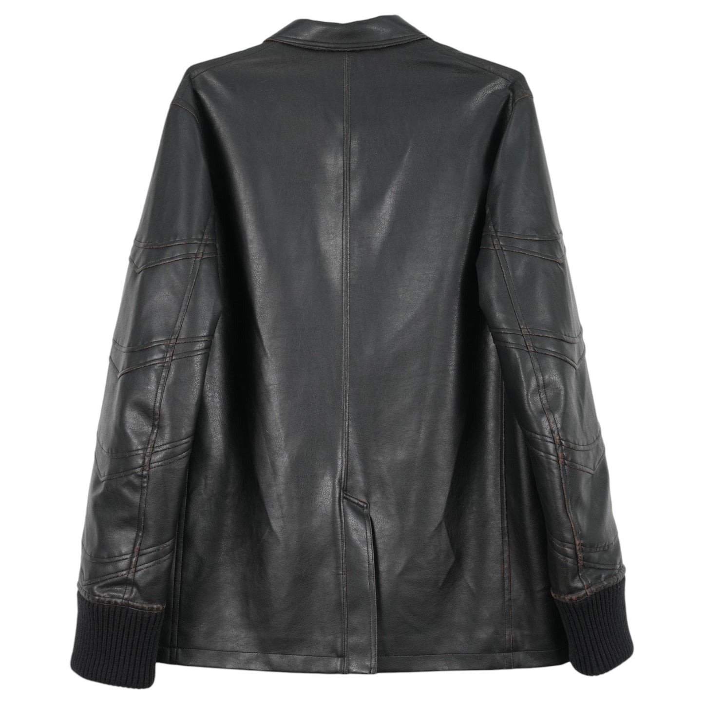 LEATHER JACKET / BROWN