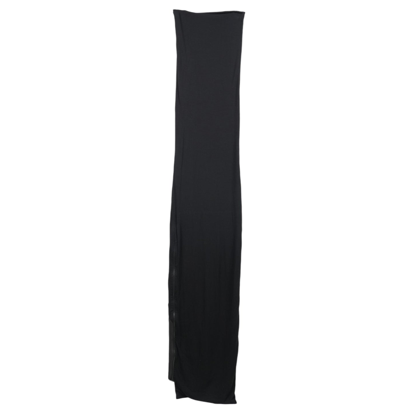 LEATHER TUBE DRESS / BLACK