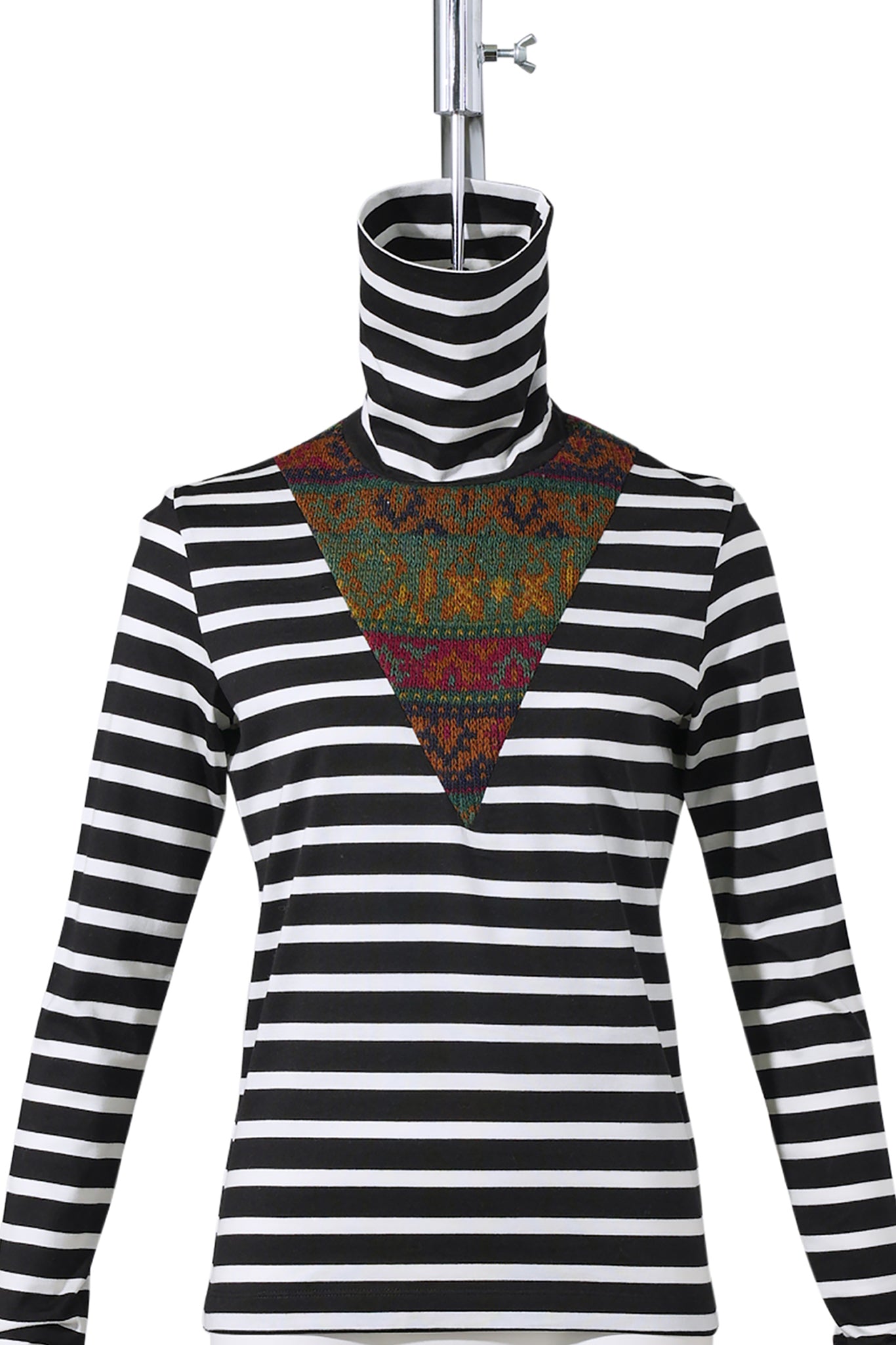 TURTLE NECK / BLACK WHITE