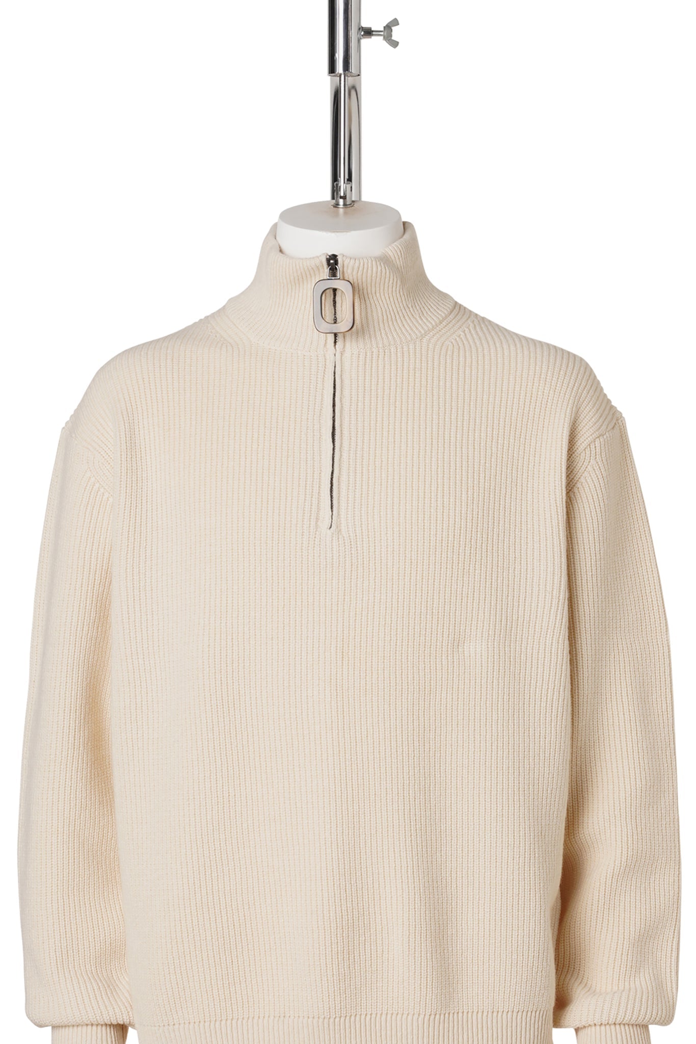 HALF-ZIP JUMPER / 006:IVORY