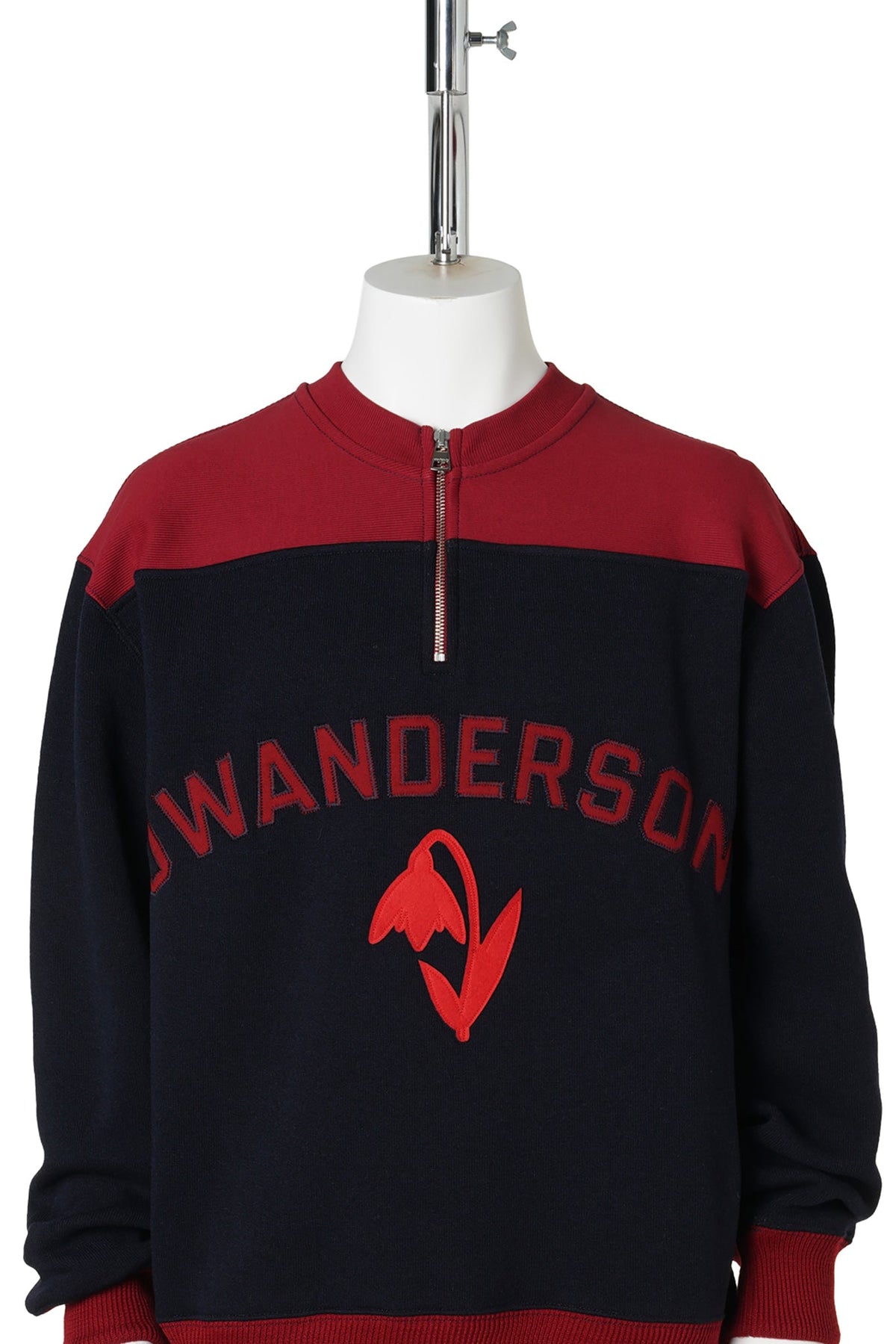 HALF-ZIP SWEATSHIRT / 886:NAVY MELANGE