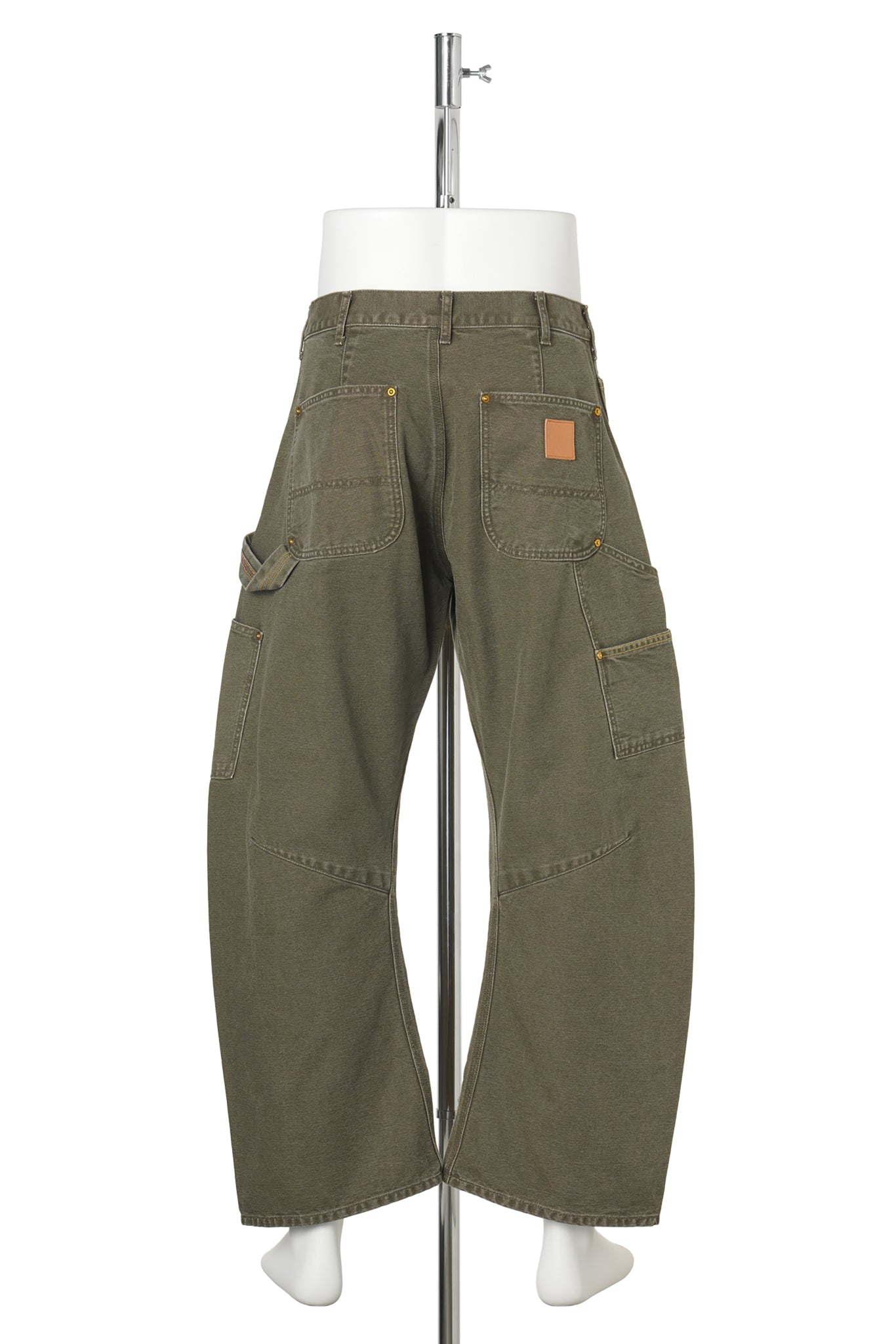 3D CUTTING PAINTER PANTS / KHAKI