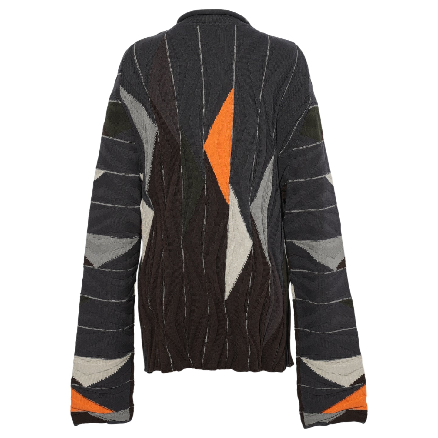 RADAY KNITTED JACKET / BROWN MULTICOLOR