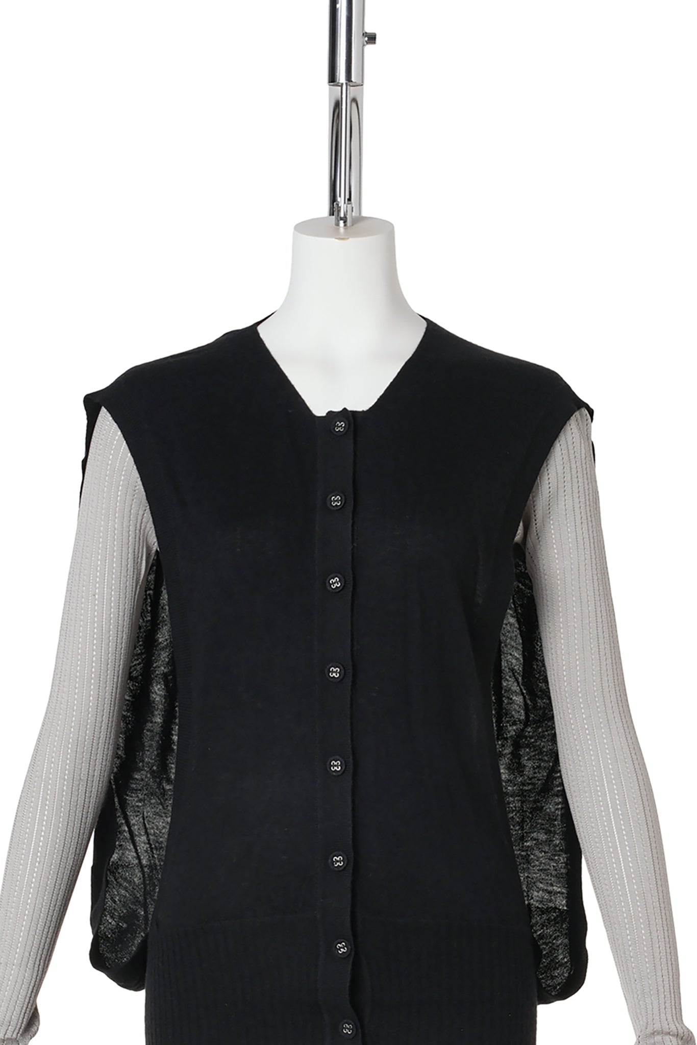 GUILLEMOT COCOON CARDIGAN / NEBULAR BLACK & SILVER GREY