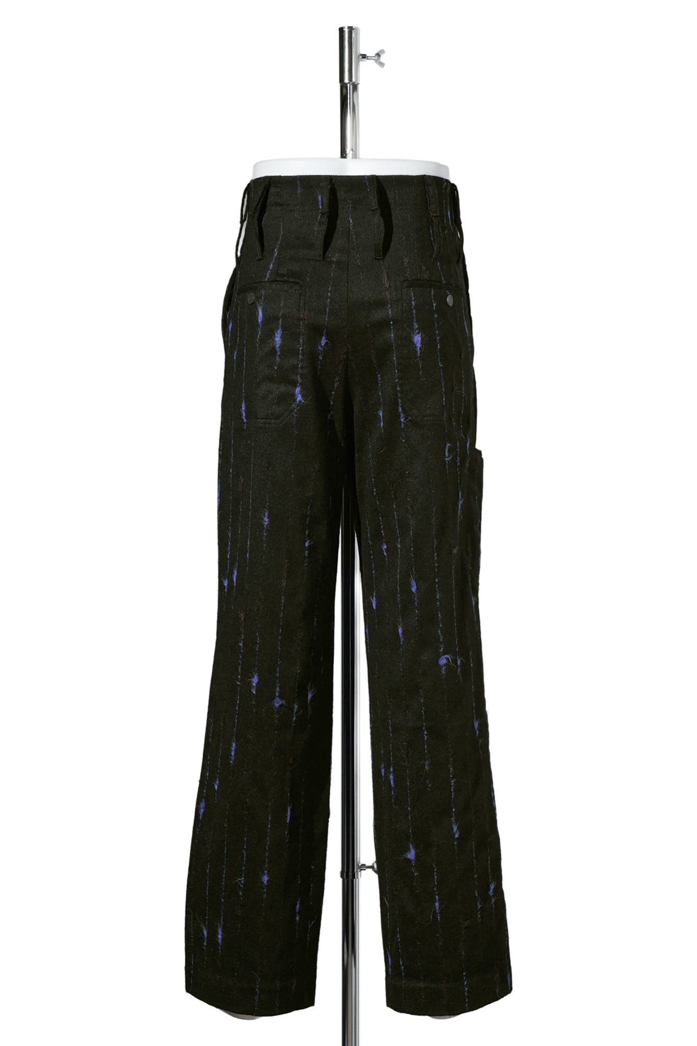 FERENC TROUSER / BLACK & ROYAL BLUE