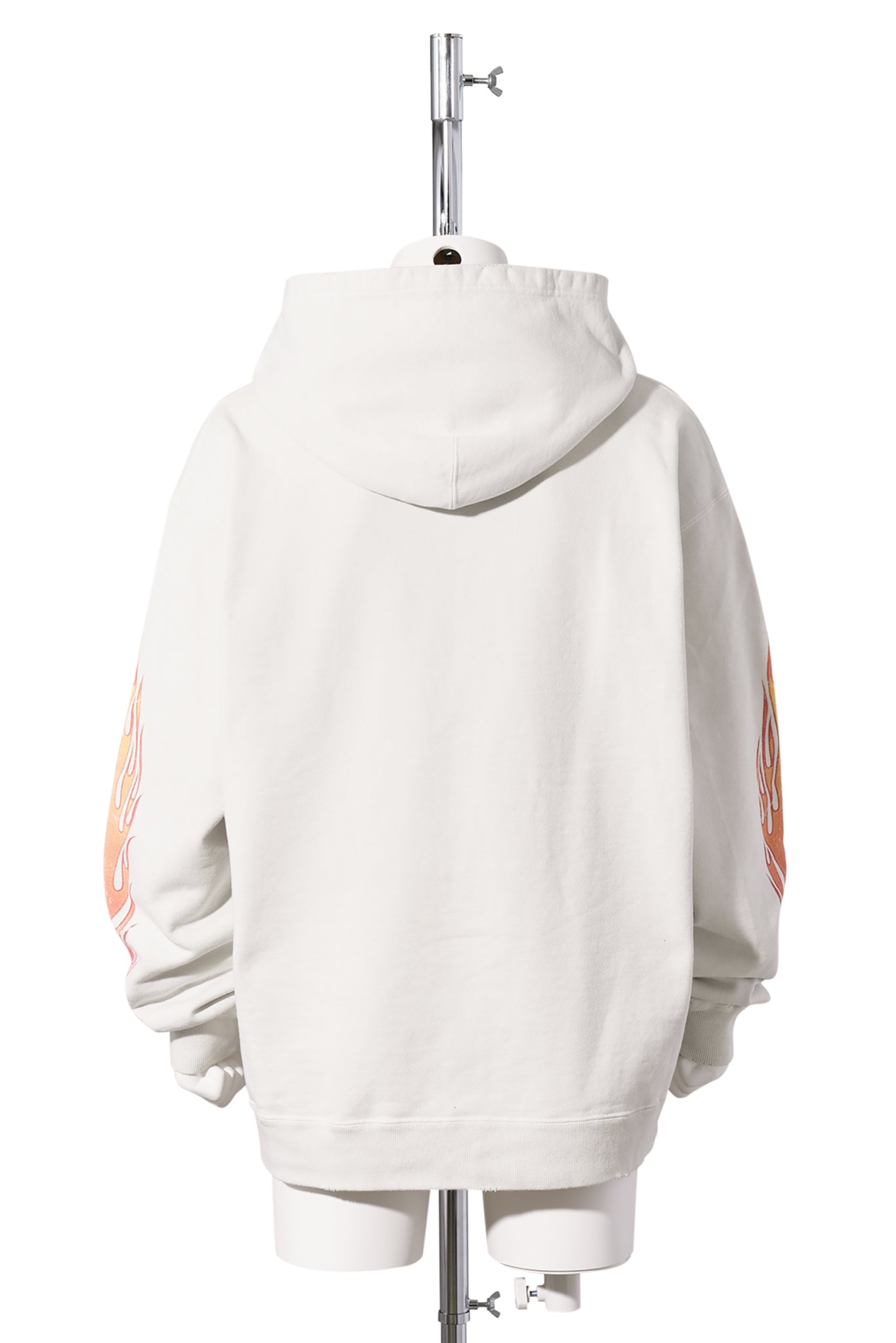 SKULL FLAME ZIPHD / WHITE