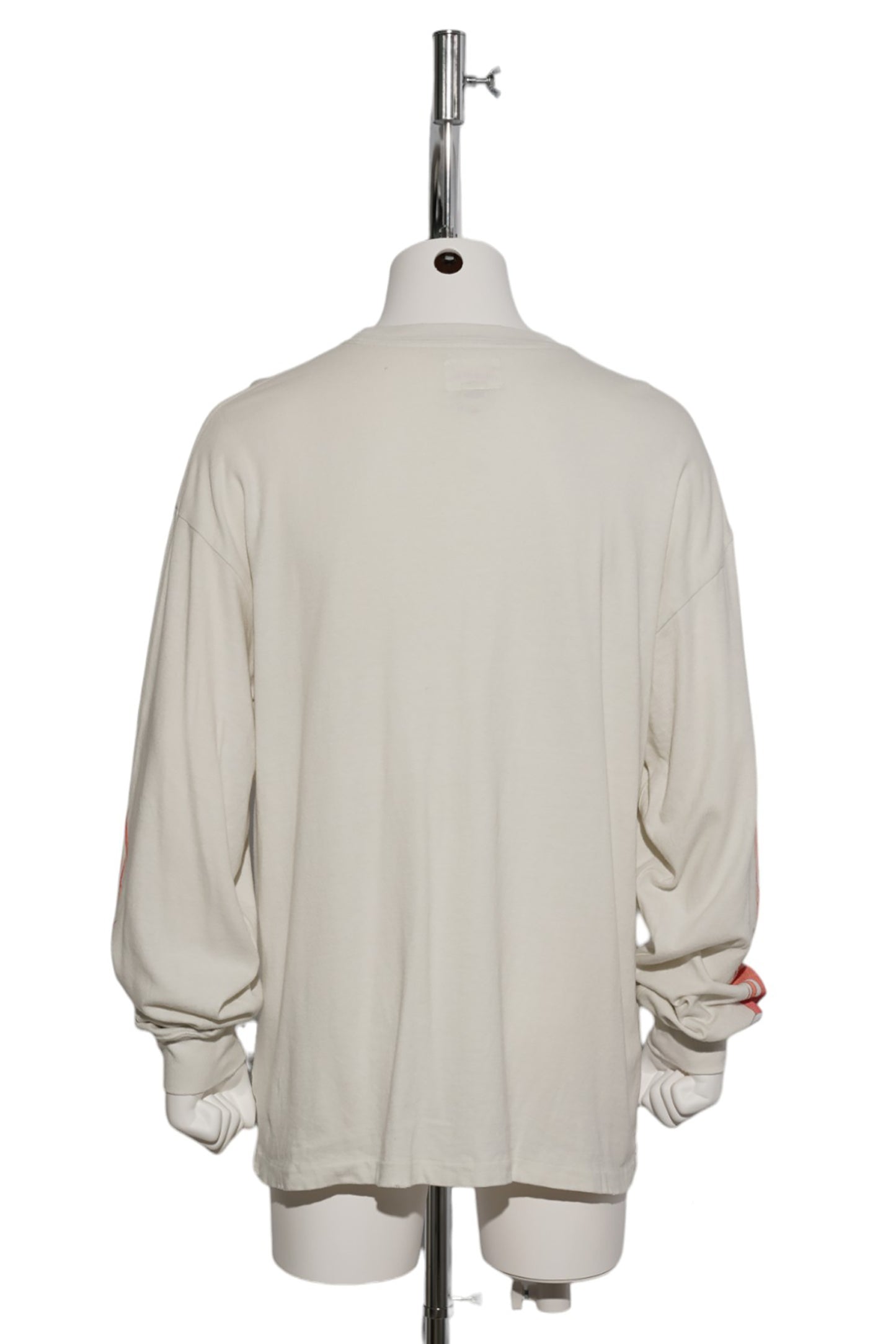 “SKULL FLAME”DISTRESSED L/S TEE / WHITE