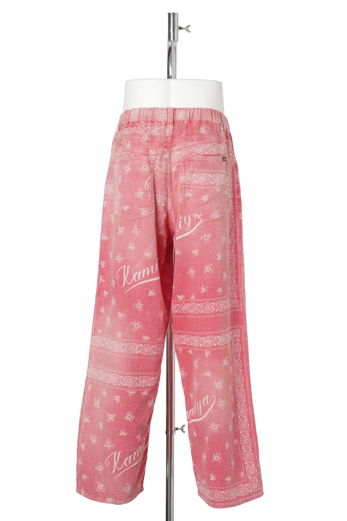 OG BANDANA DISCHARGE EASY PANTS / RED