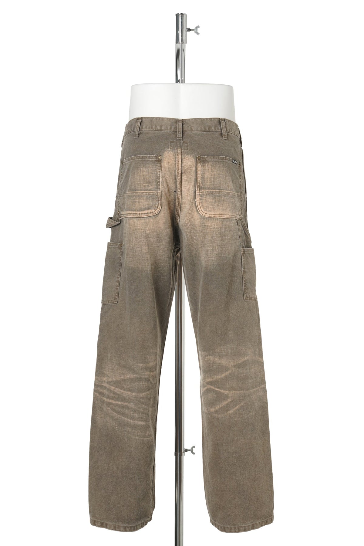 HEAVY SUN-FADED DUCK PAINTER PANTS / KHAKI