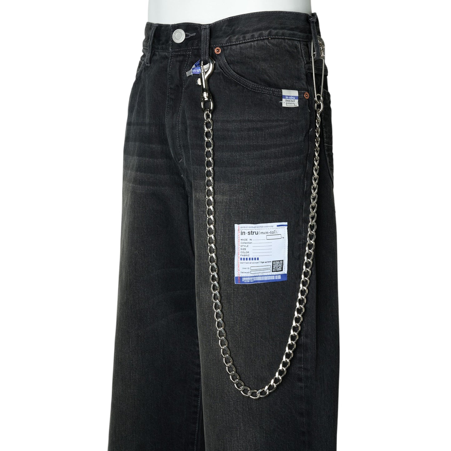 “KMY” LONG WALLET CHAIN / SILVER