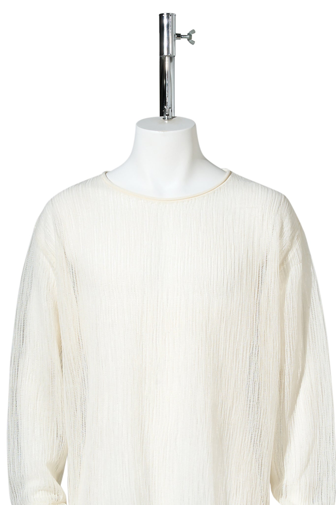 LAYERED SHEER KNIT / WHITE