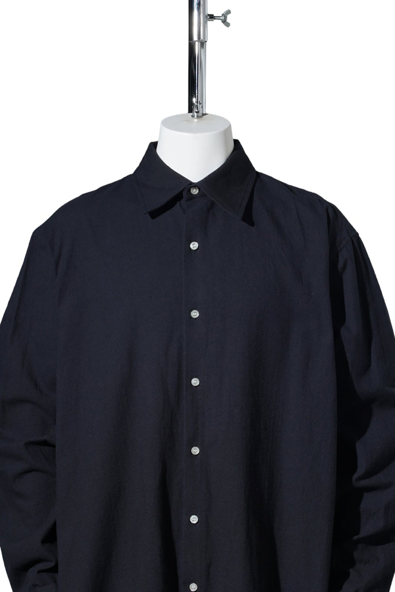 ASH FADE DRAWSTRING CUFF SHIRT / BLACK