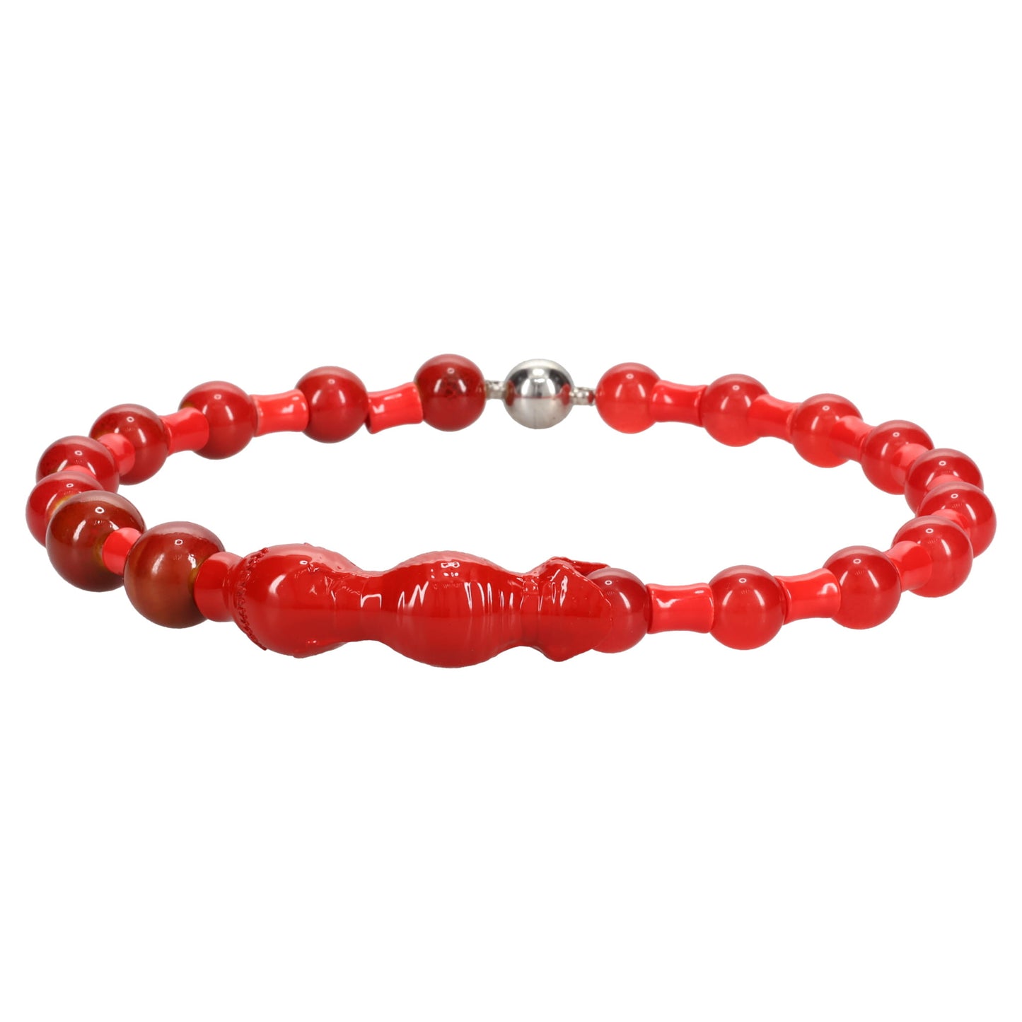 SERPENT NECKLACE / RED