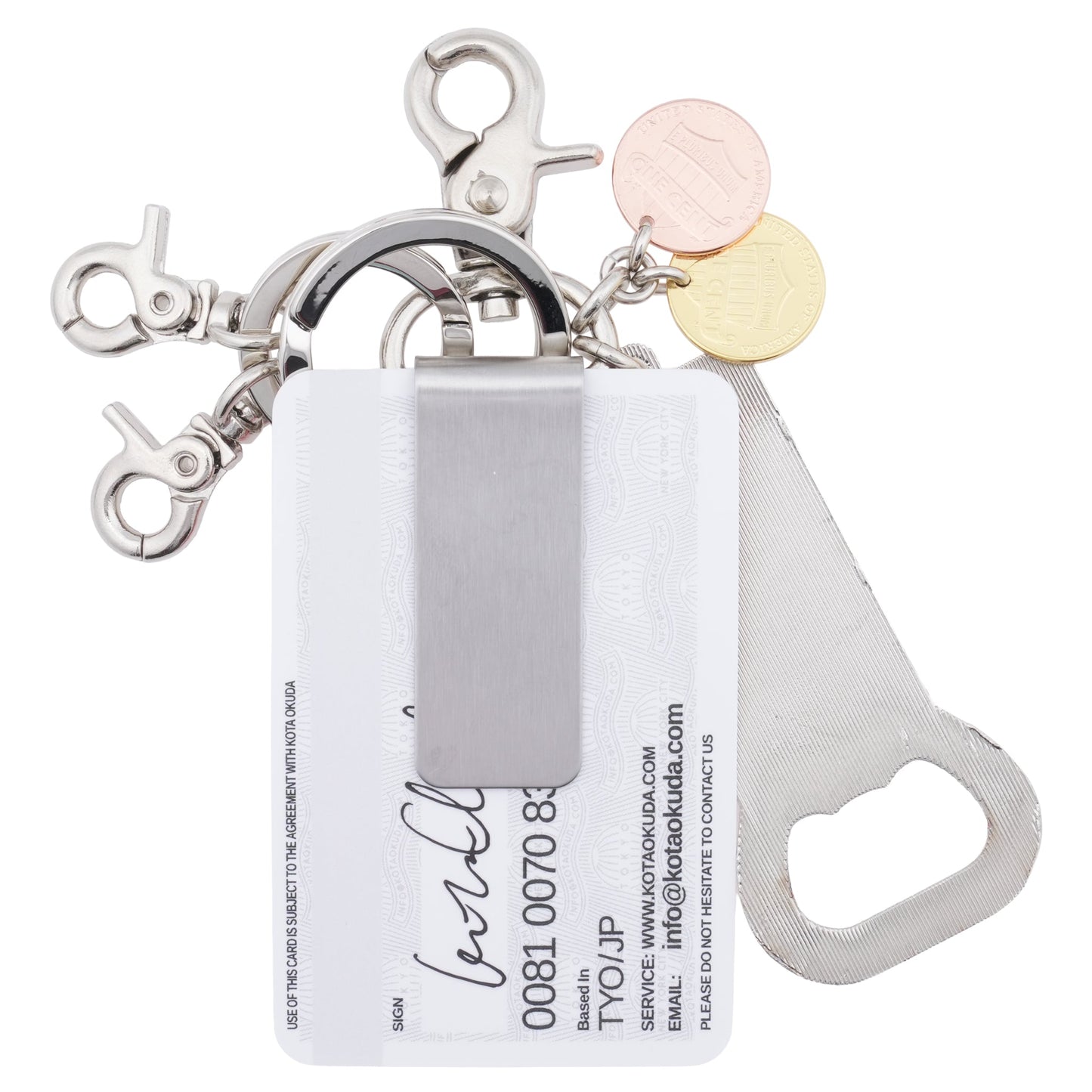 MONEY CLIP KEYRING / MULTI