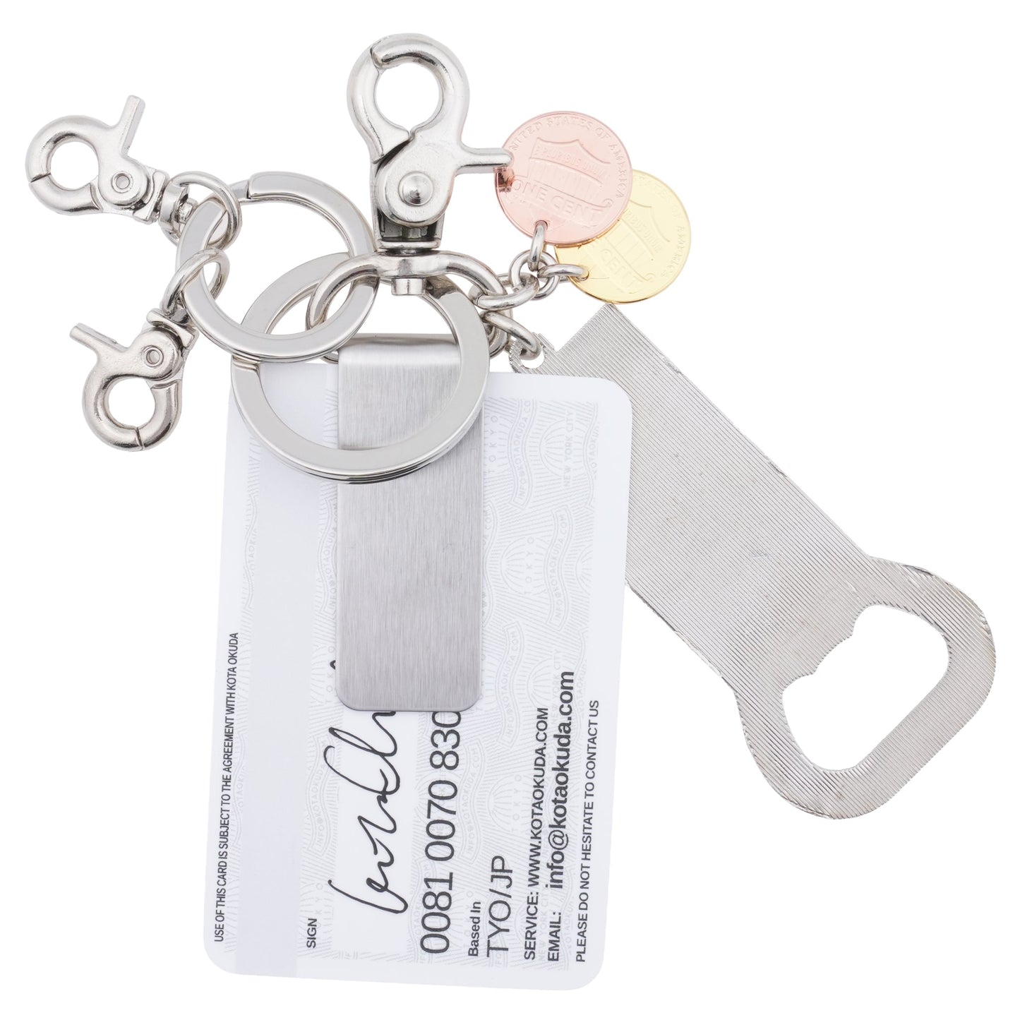 MONEY CLIP KEYRING / MULTI