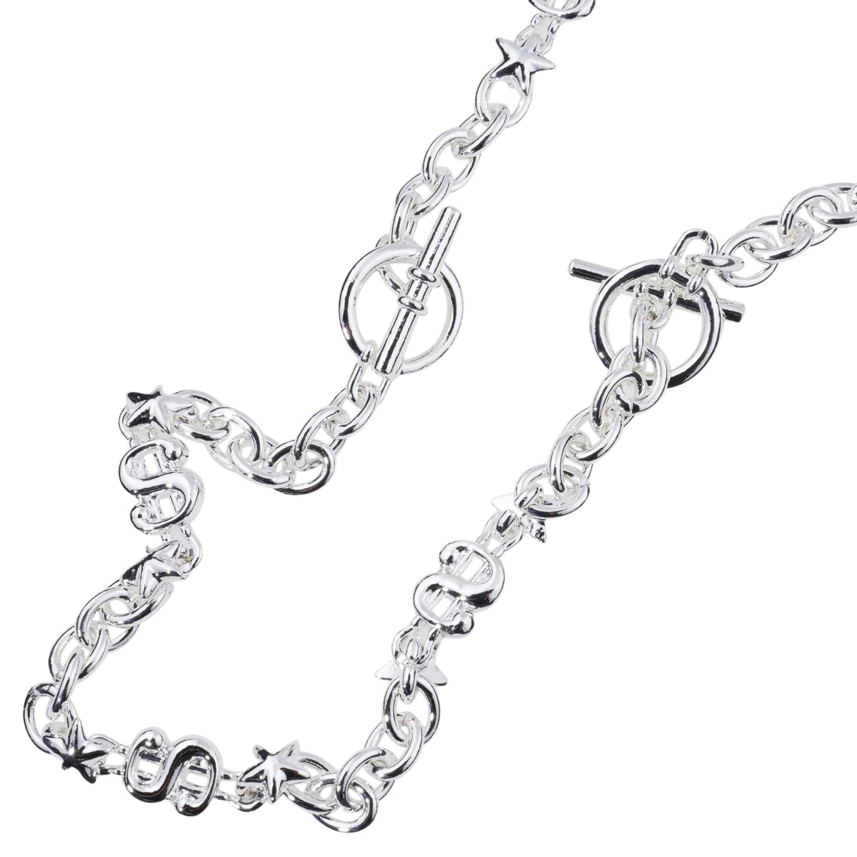 LAYERED NECKLACE / SILVER