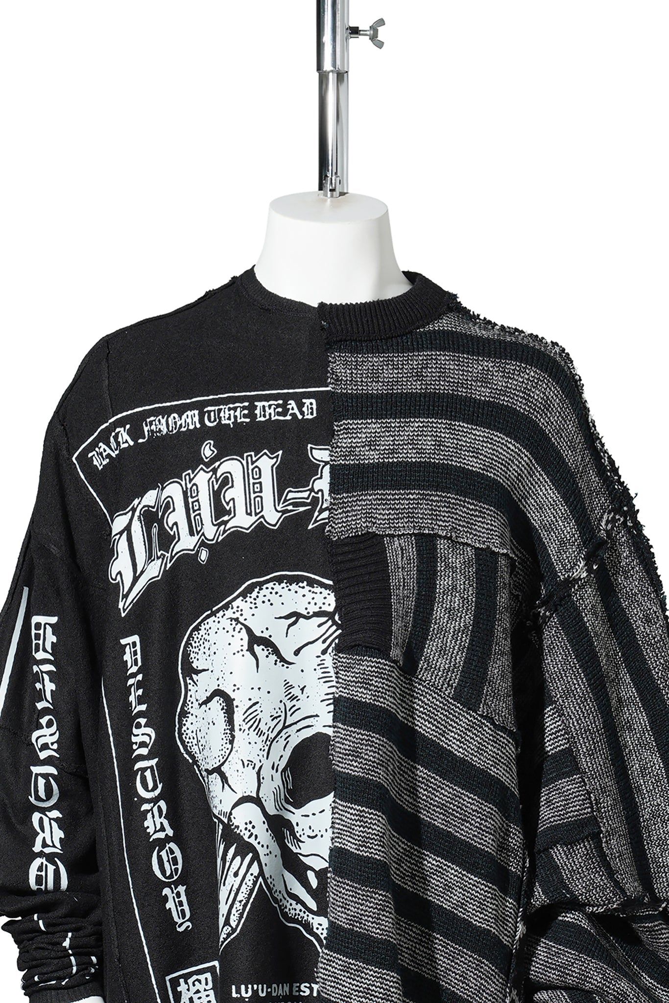 DOWN CYCLED SWEATER / BLACK